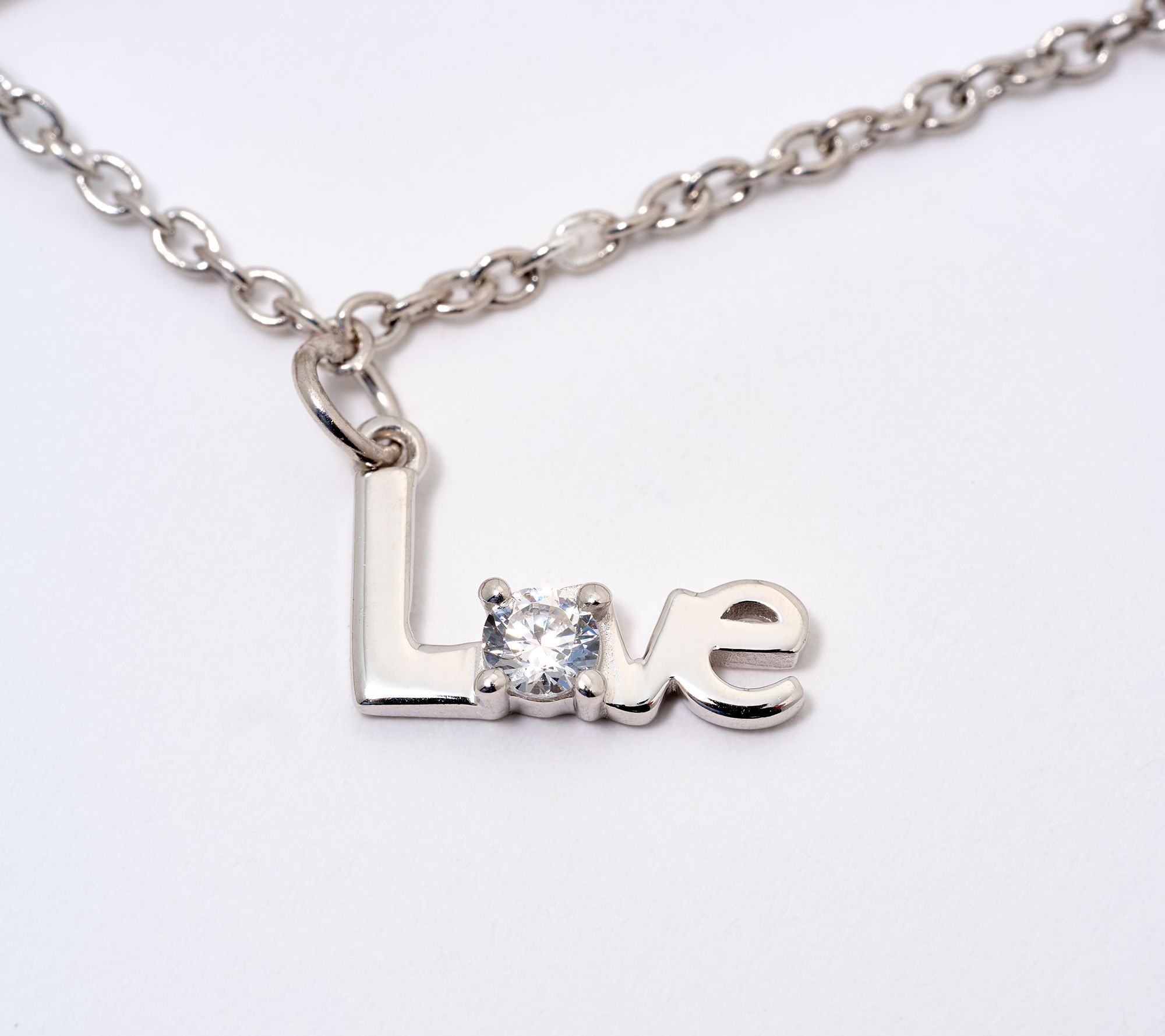 Diamonique x Kathy Levine So Charming Charm Bracelet, Sterling Silver