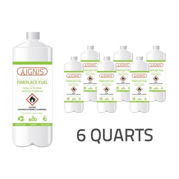 Ignis Bio Ethanol Fireplace Fuel - 48 Pack