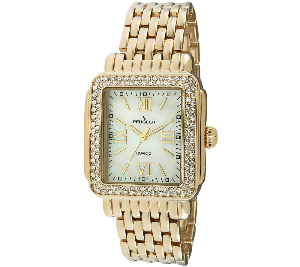 Peugeot Women's Goldtone MOP-Dial Bracelet Watch