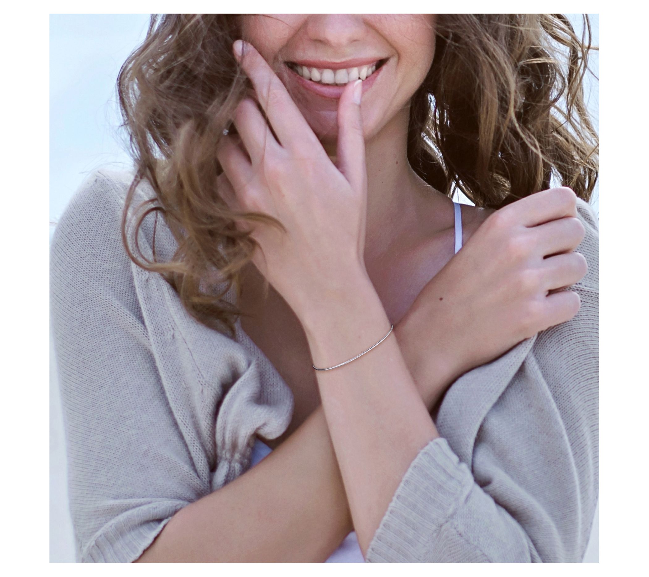 Sterling Silver 1.2 mm Snake Chain Bracelet