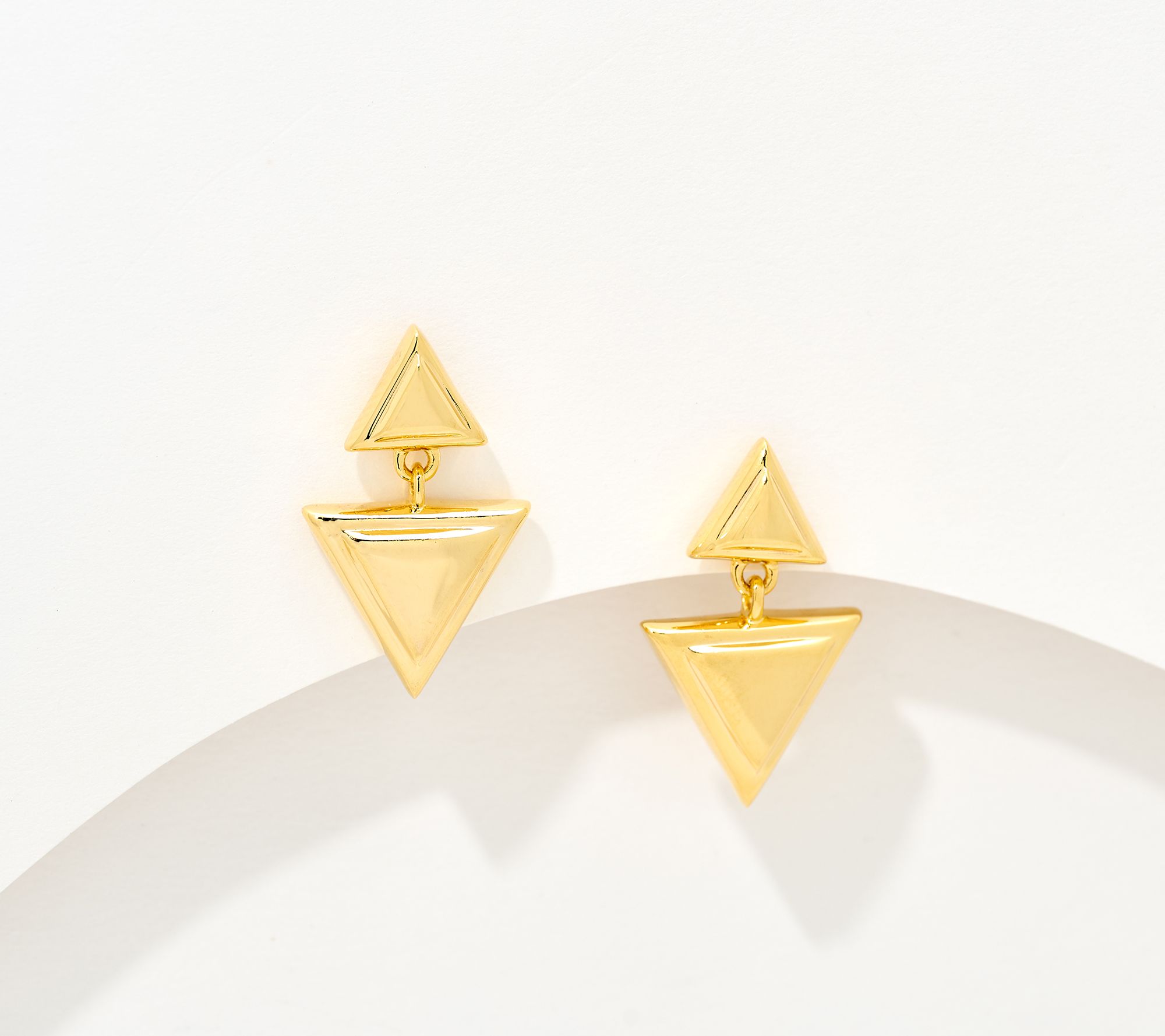 Christian James by Scott Grimes 14K Gold Clad Life Drop Earrings