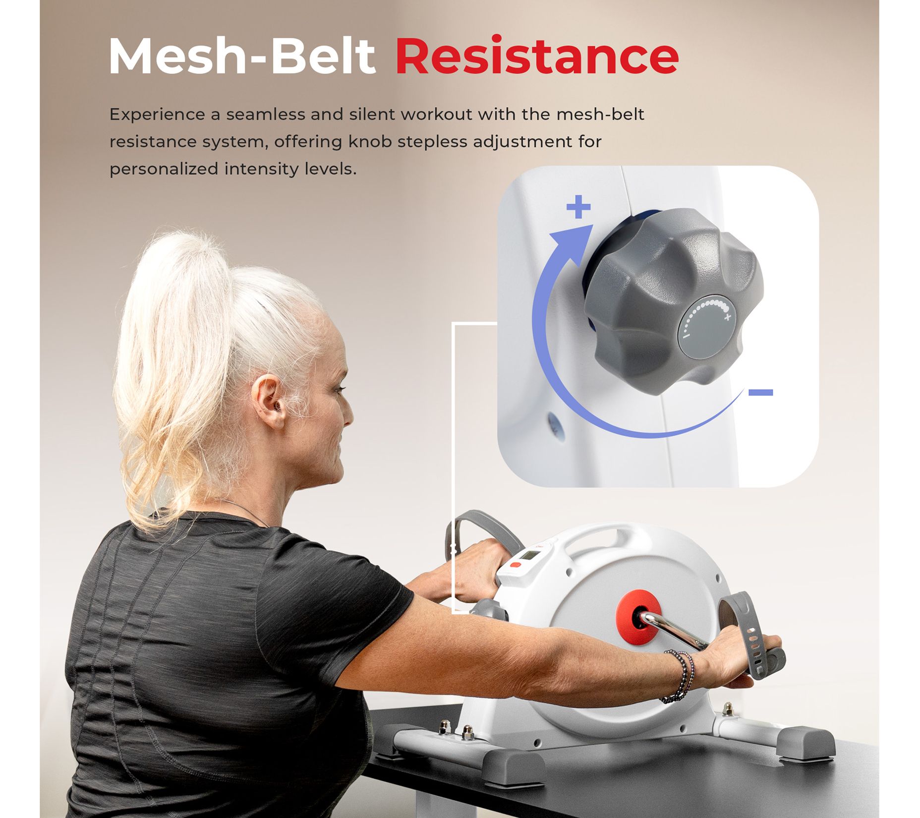 Sunny Fitness Under Desk Smart Mini Pedal Dual Function