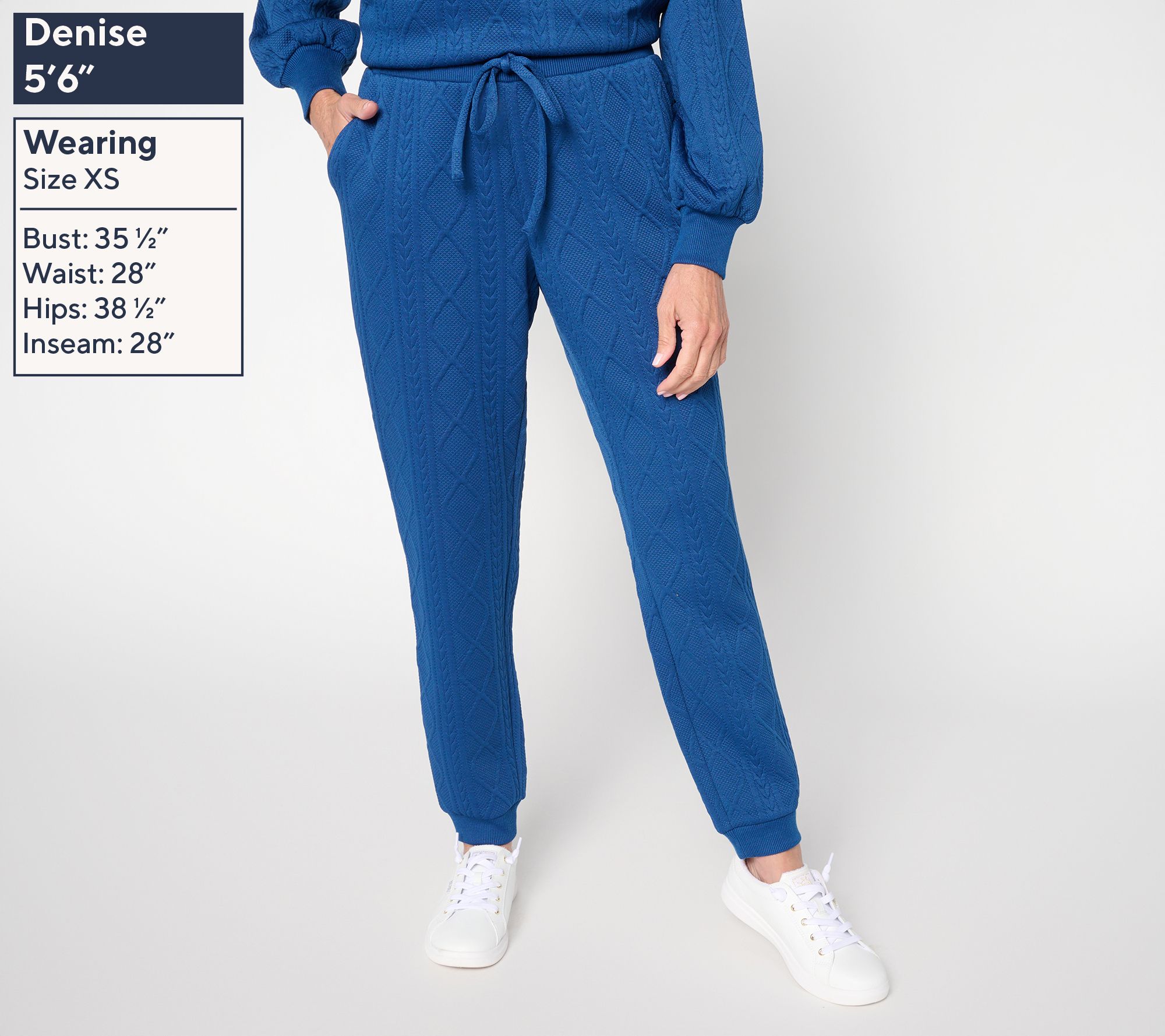 Belle by Kim Gravel Cable Chic Jogger