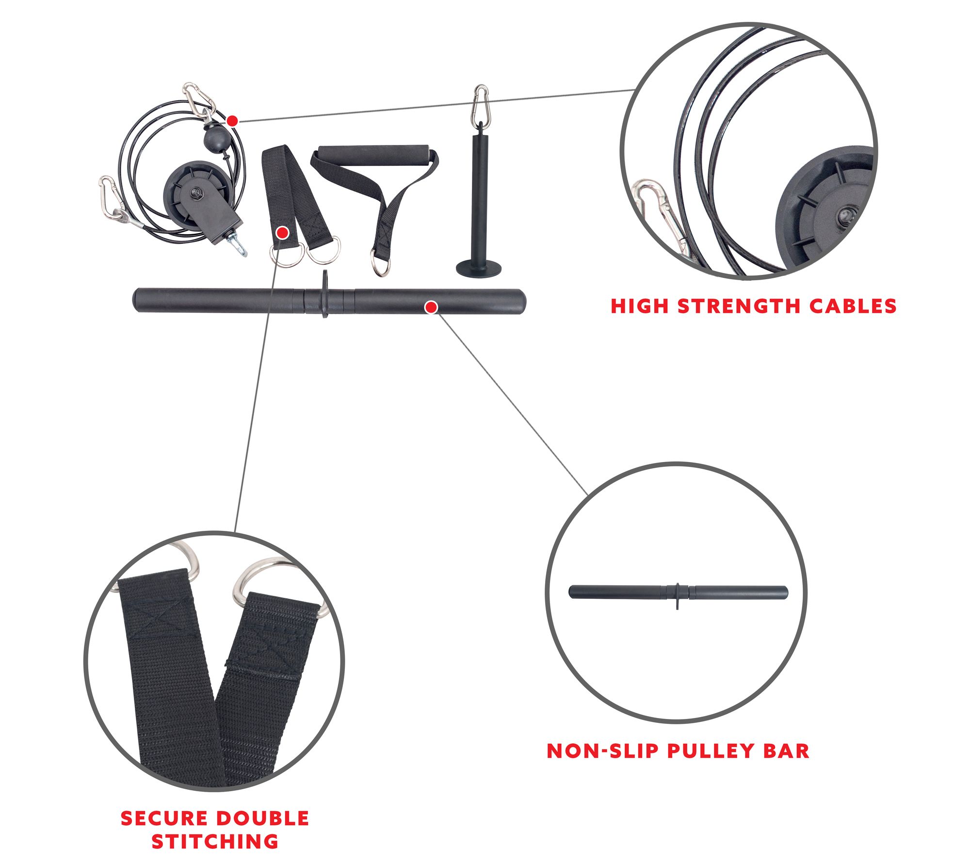 Sunny Health & Fitness Lat Pull-Down Attachment- SF-XFA006