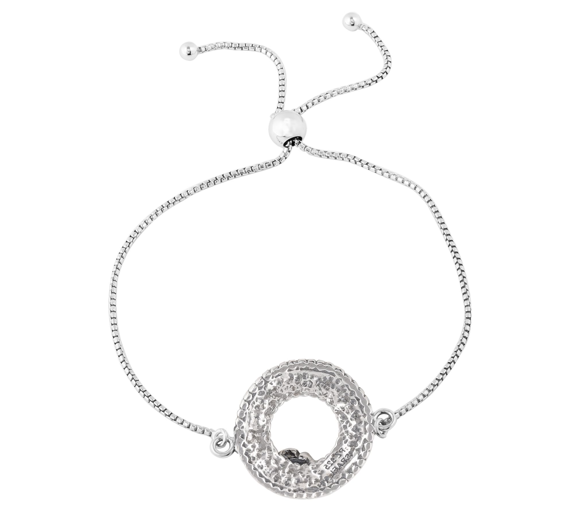 Or Paz Sterling Silver Beaded Rose Bracelet