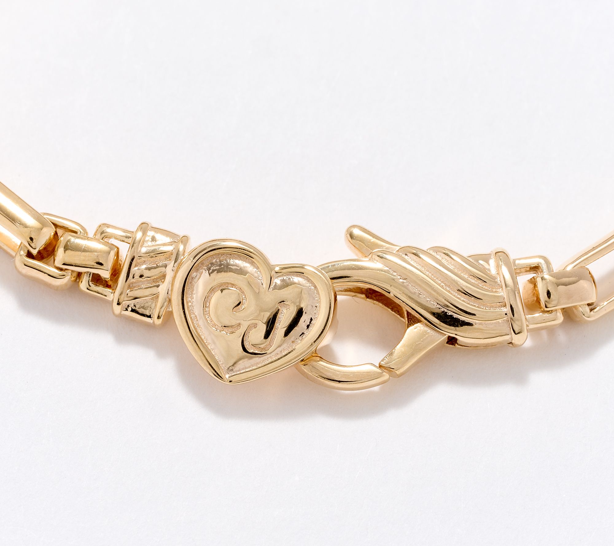 Christian James by Scott Grimes 14K Clad 4mm Luciano Link Bracelet, 8.9g