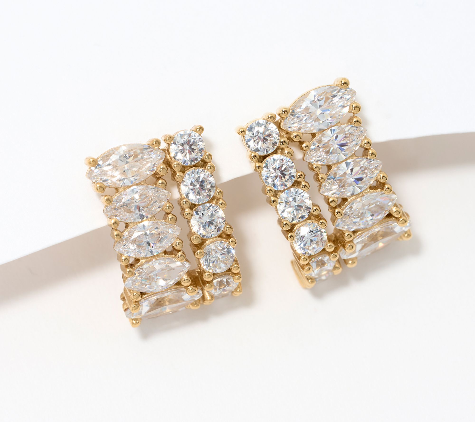 Diamonique Statement Drop Earrings, Sterling Silver