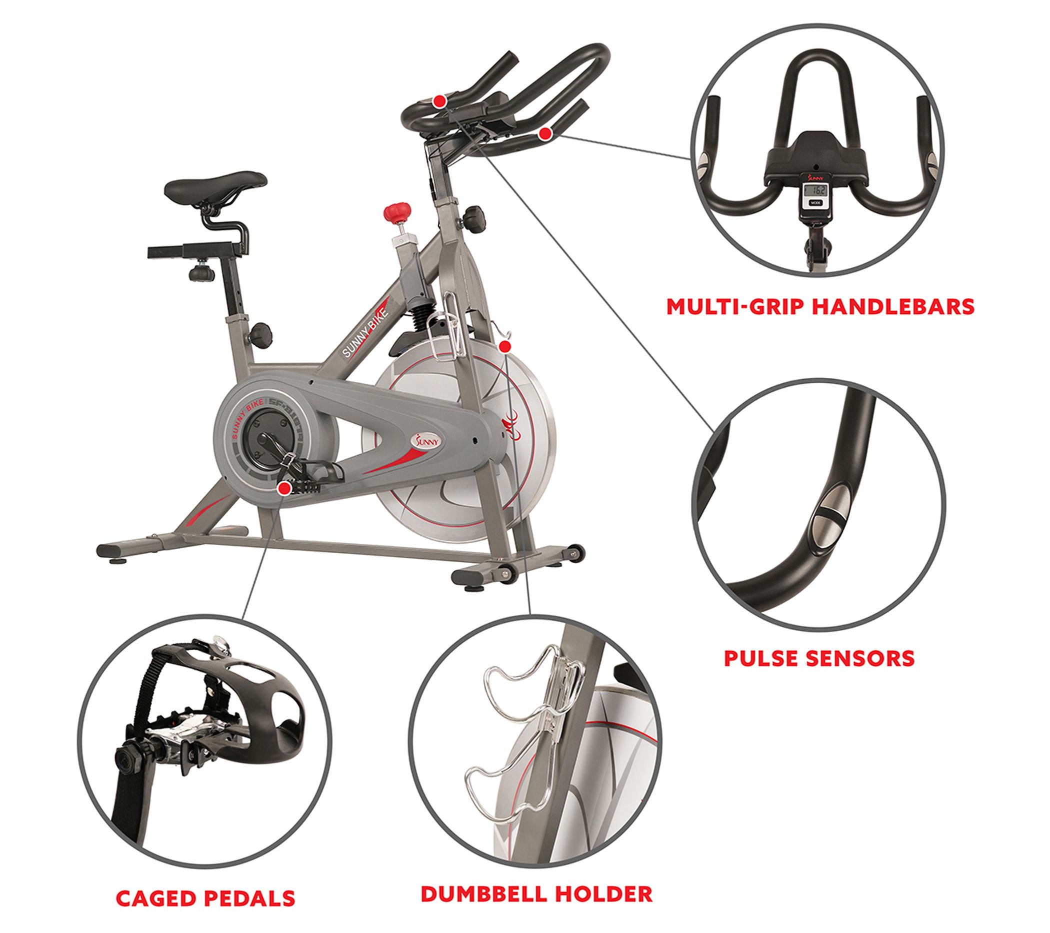 Sunny Health & Fitness Synergy Indoor Cycling B ike