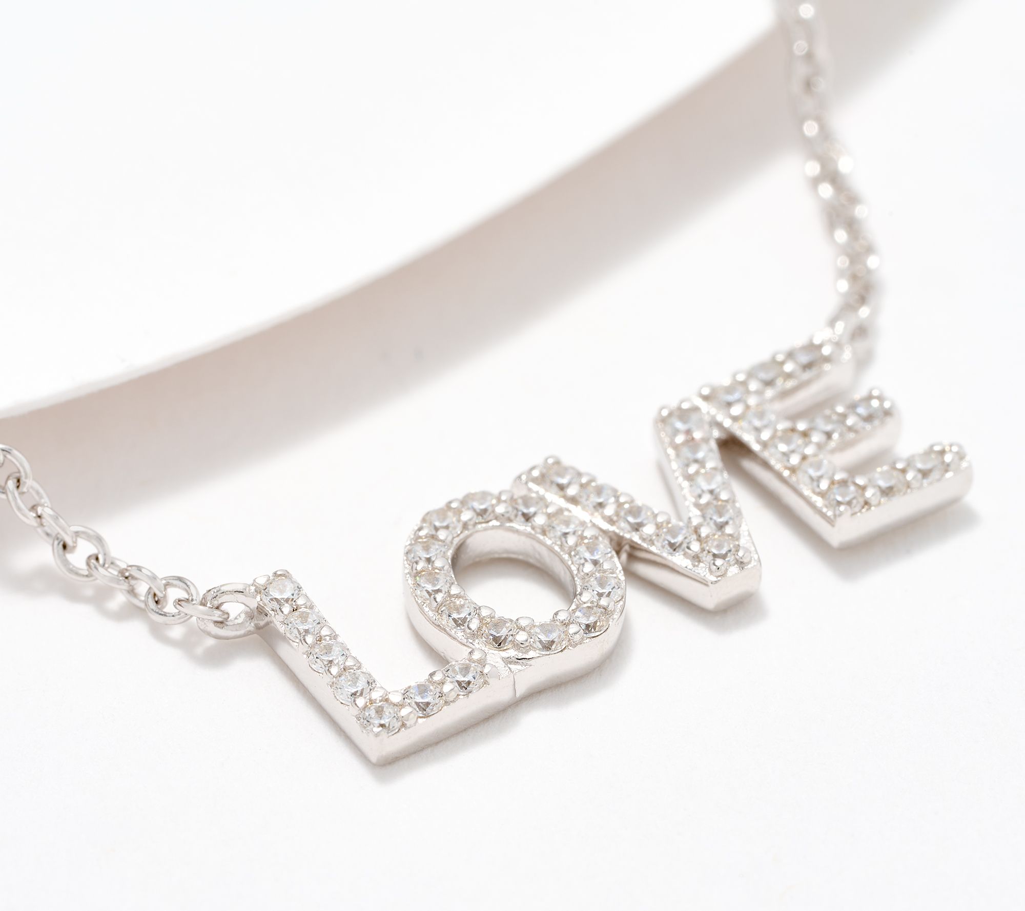 Diamonique x Kathy Levine Inspirations Necklace, Sterling Silver