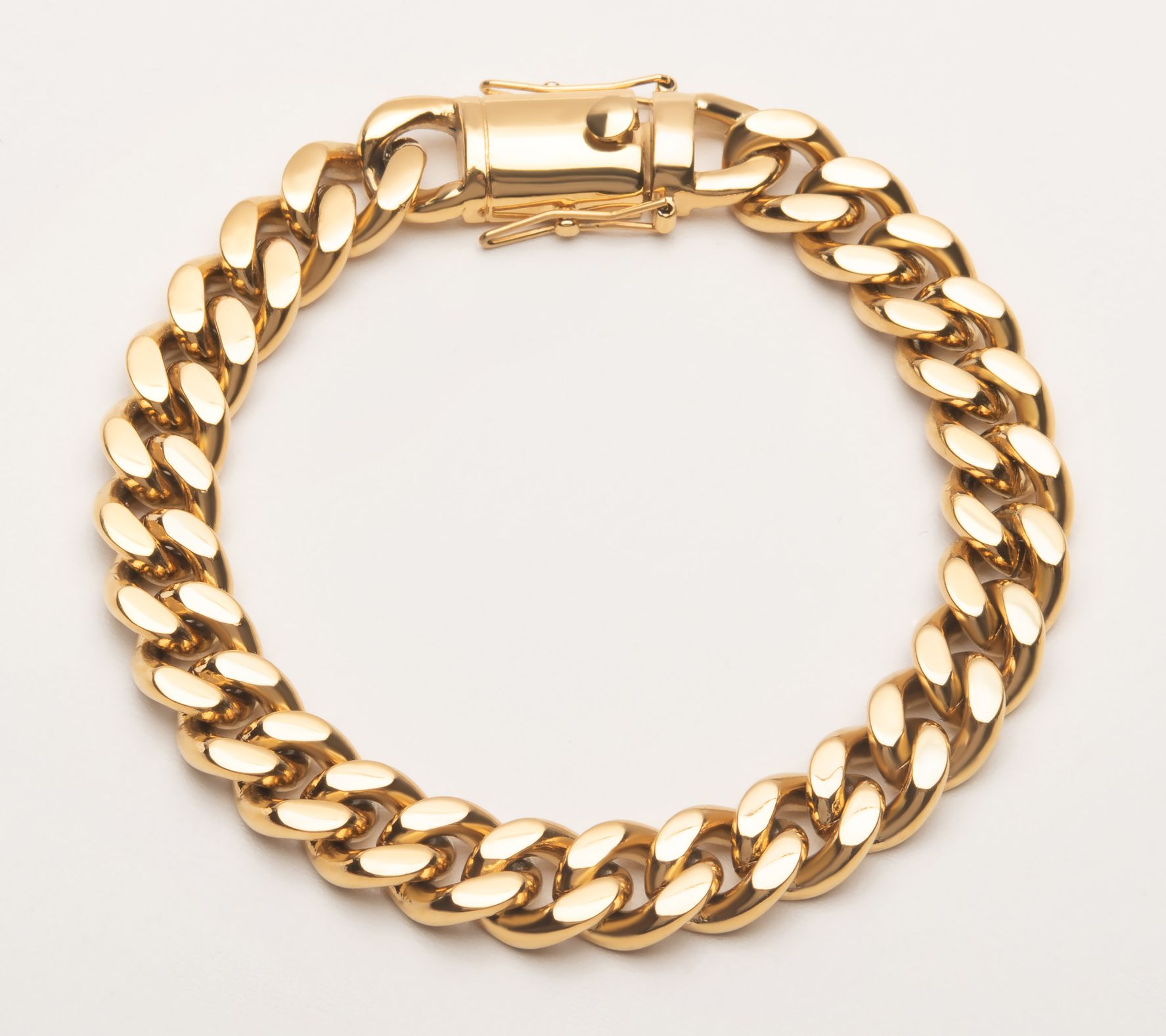 Verve Men's Goldtone Stainless Steel Curb Link Bracelet