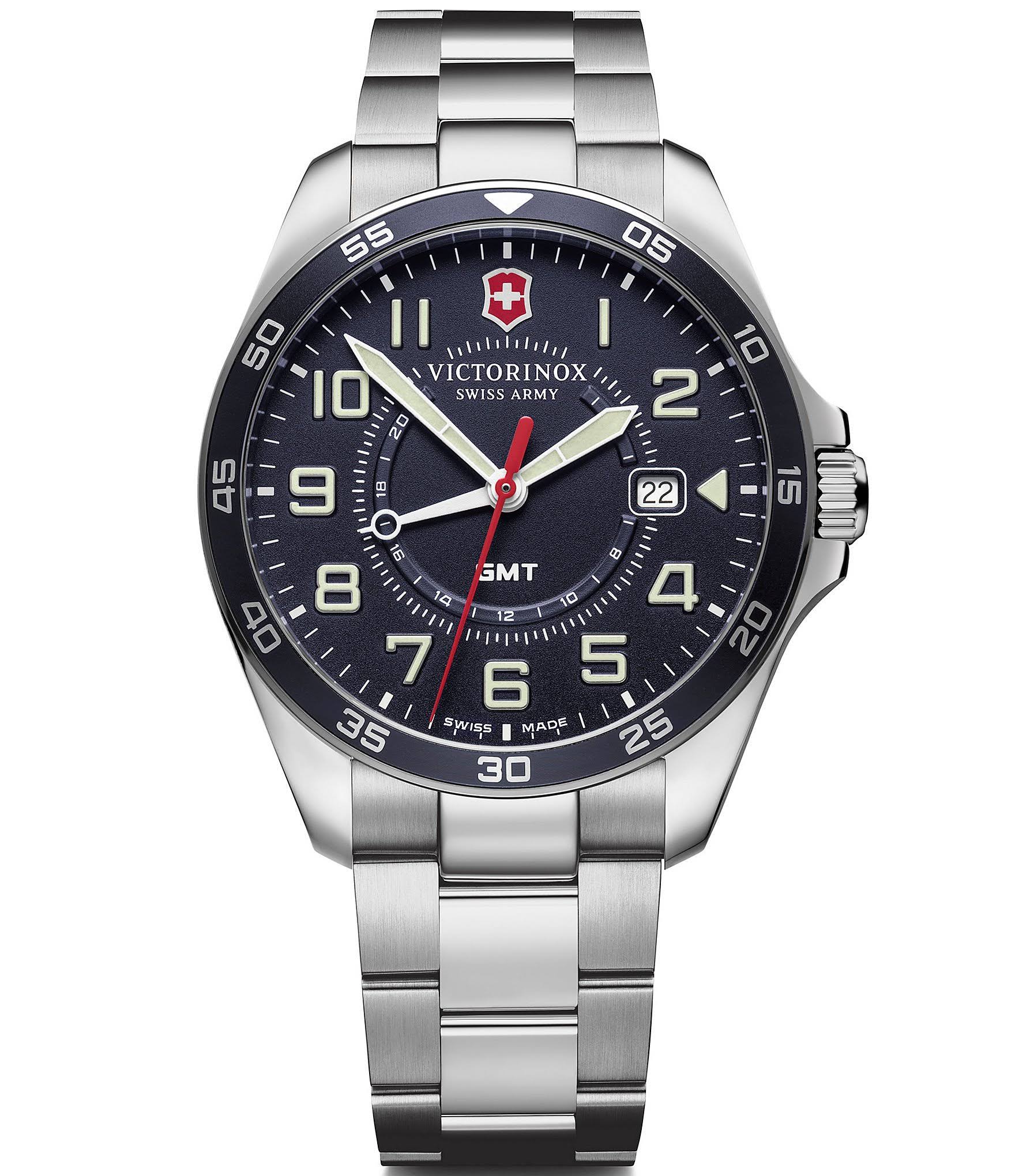 Victorinox Fieldforce GMT Blue Dial, Silver SST Bracelet