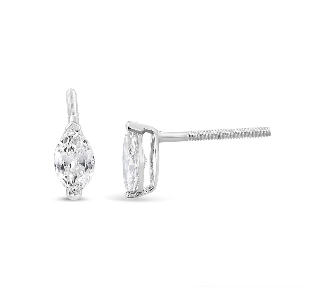 Haus of Brilliance Marquis Cut Lab-Grown Diamond Earrings, 14