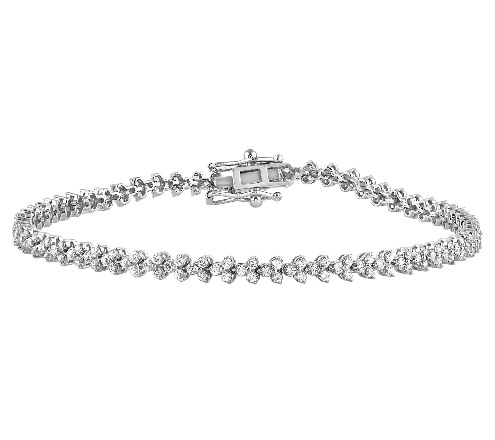Affinity Diamonds 2.00 cttw Triple Station Bracelet, Sterling