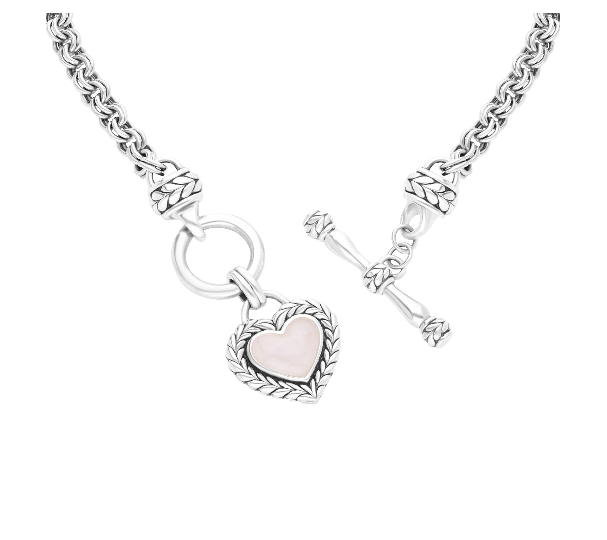 Tiffany Kay Studio Sterling Herringbone Rose Qu artz Bracelet