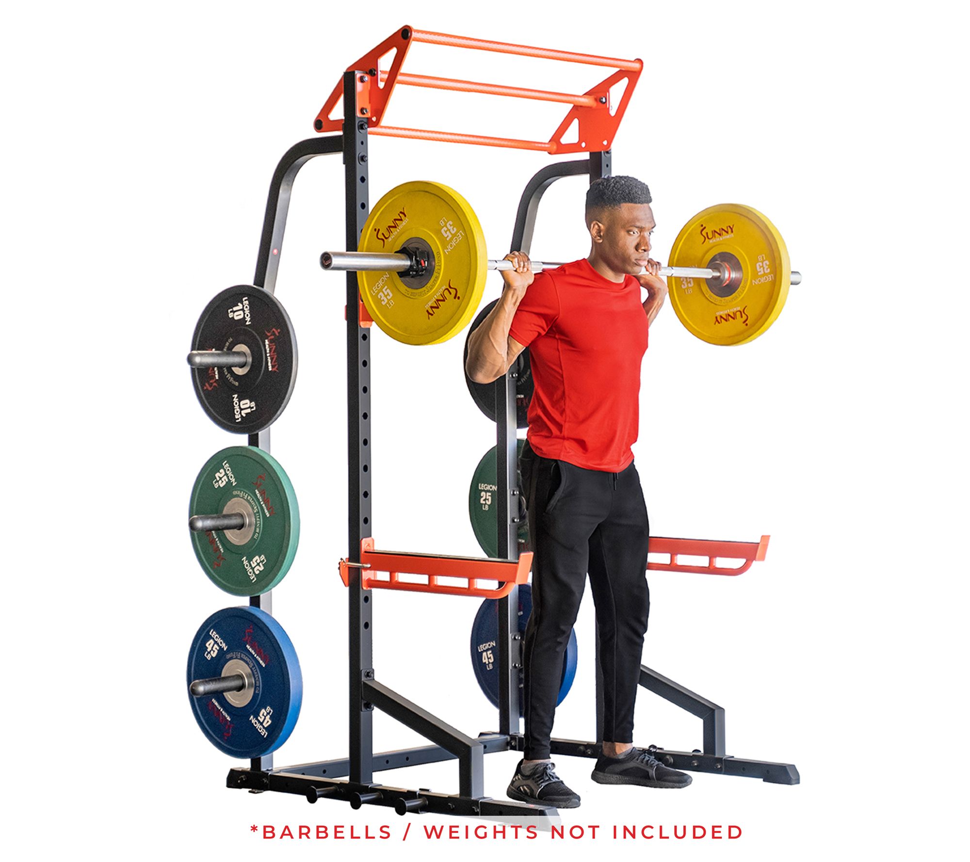 Sunny Health & Fitness Power Zone Half Rack Pow er Cage