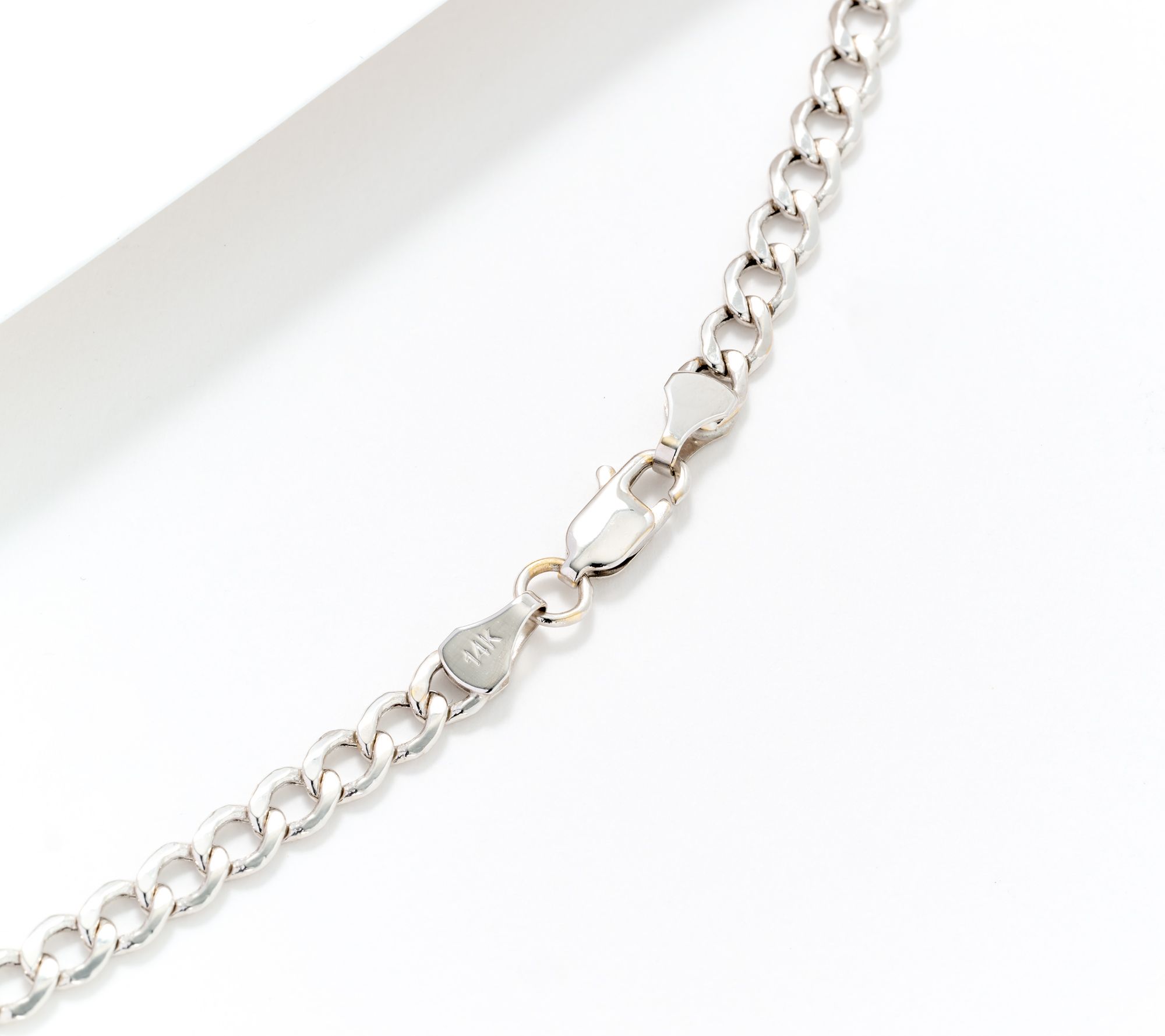 KALLATI Ruby & Diamond Curb Link 18