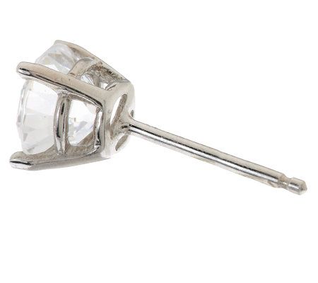 Diamonique 100-Facet 2.00 cttw Stud Earrings, Platinum Clad