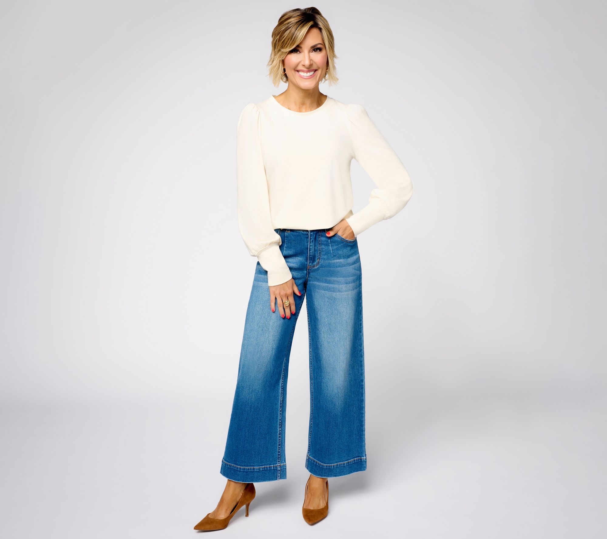 Studio Park x Amy Stran Puff Sleeve Baseball Tee