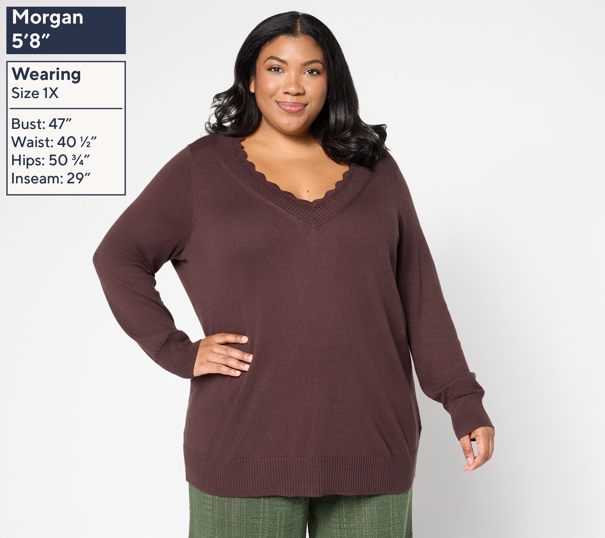 BEAUTIFUL by Lawrence Zarian V- Neck Pullover Sweater