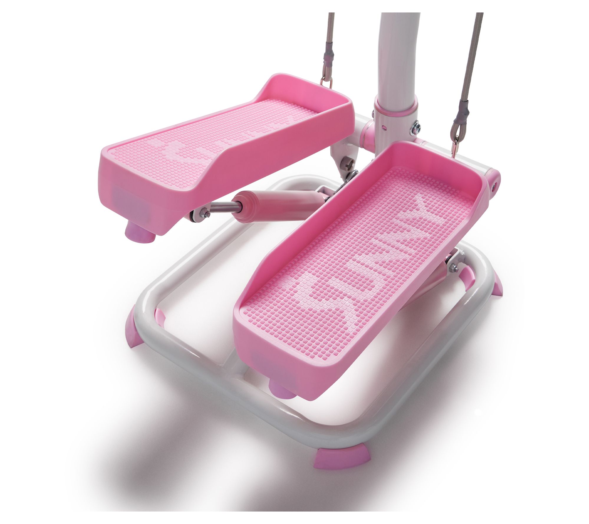 Sunny Pink Smart Stair Stepper w Handlebars & Bands