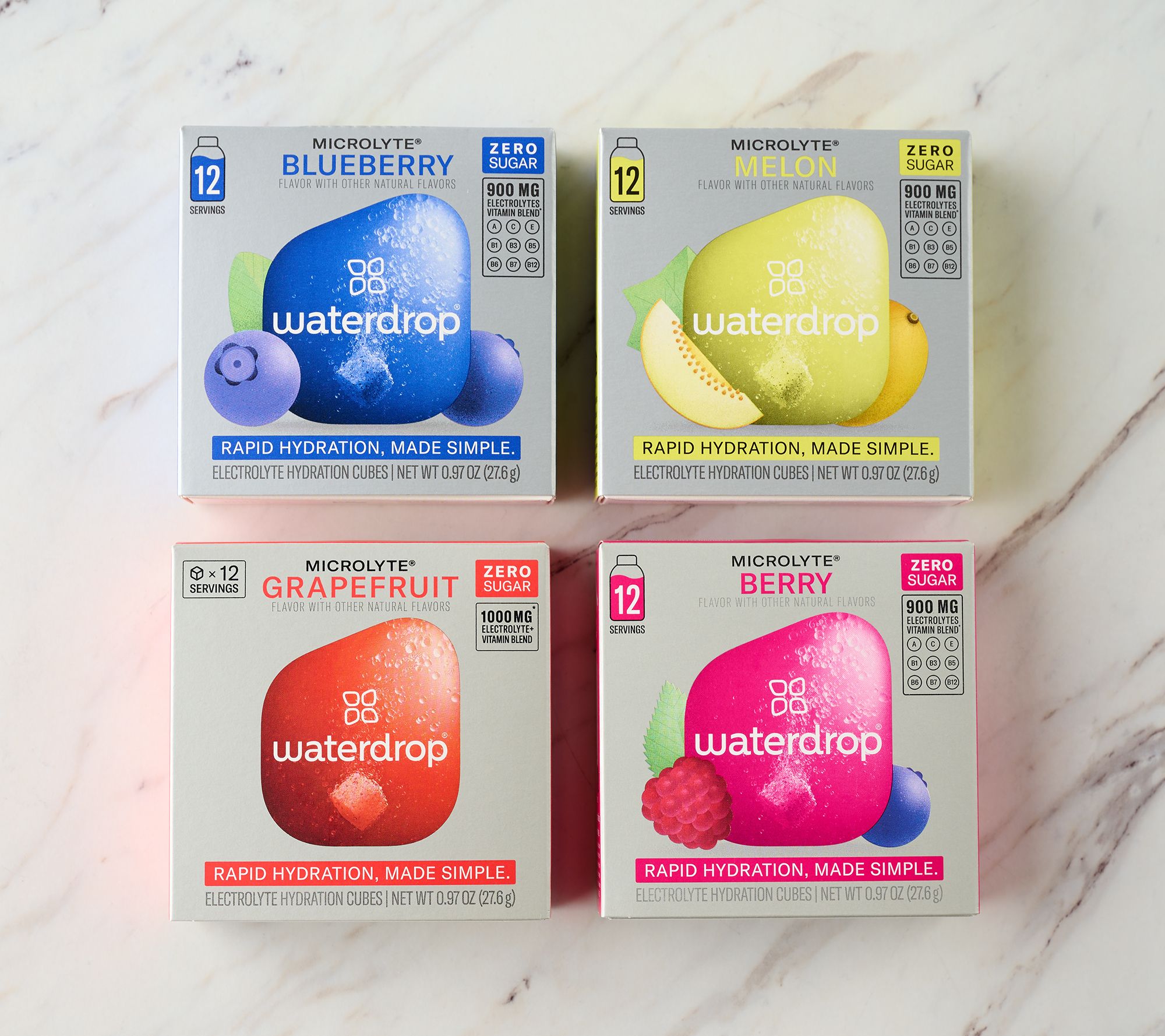 Waterdrop 48ct Microlyte Electrolyte & Vitamin Drink Cubes