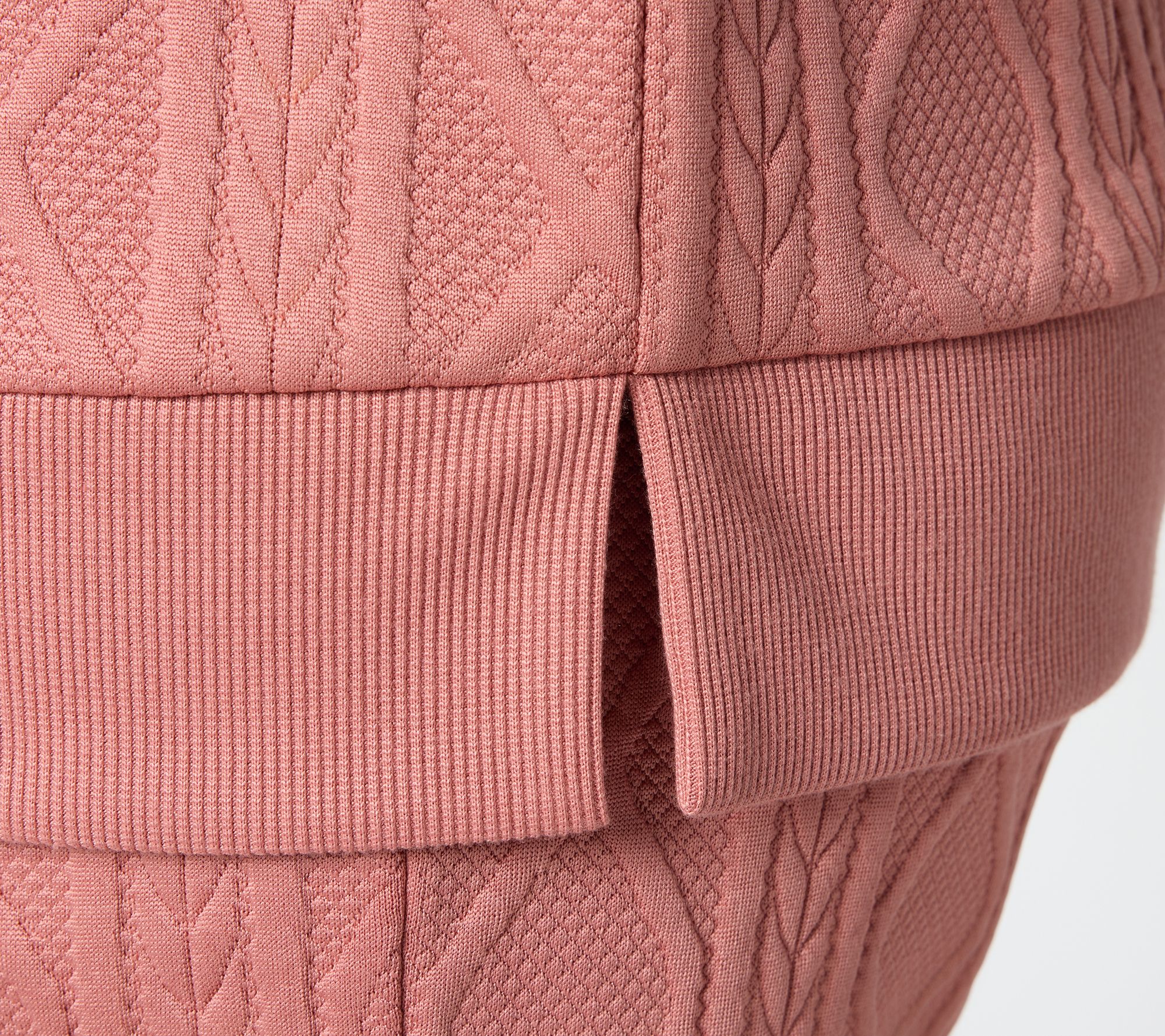 Belle by Kim Gravel Cable Chic Crewneck