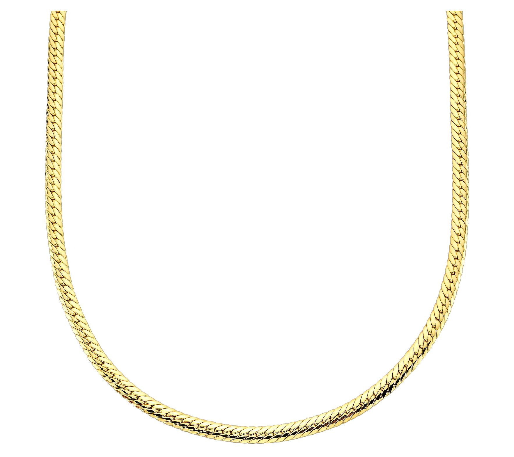 Adorna 14K Gold Cuban Snake Chain 20