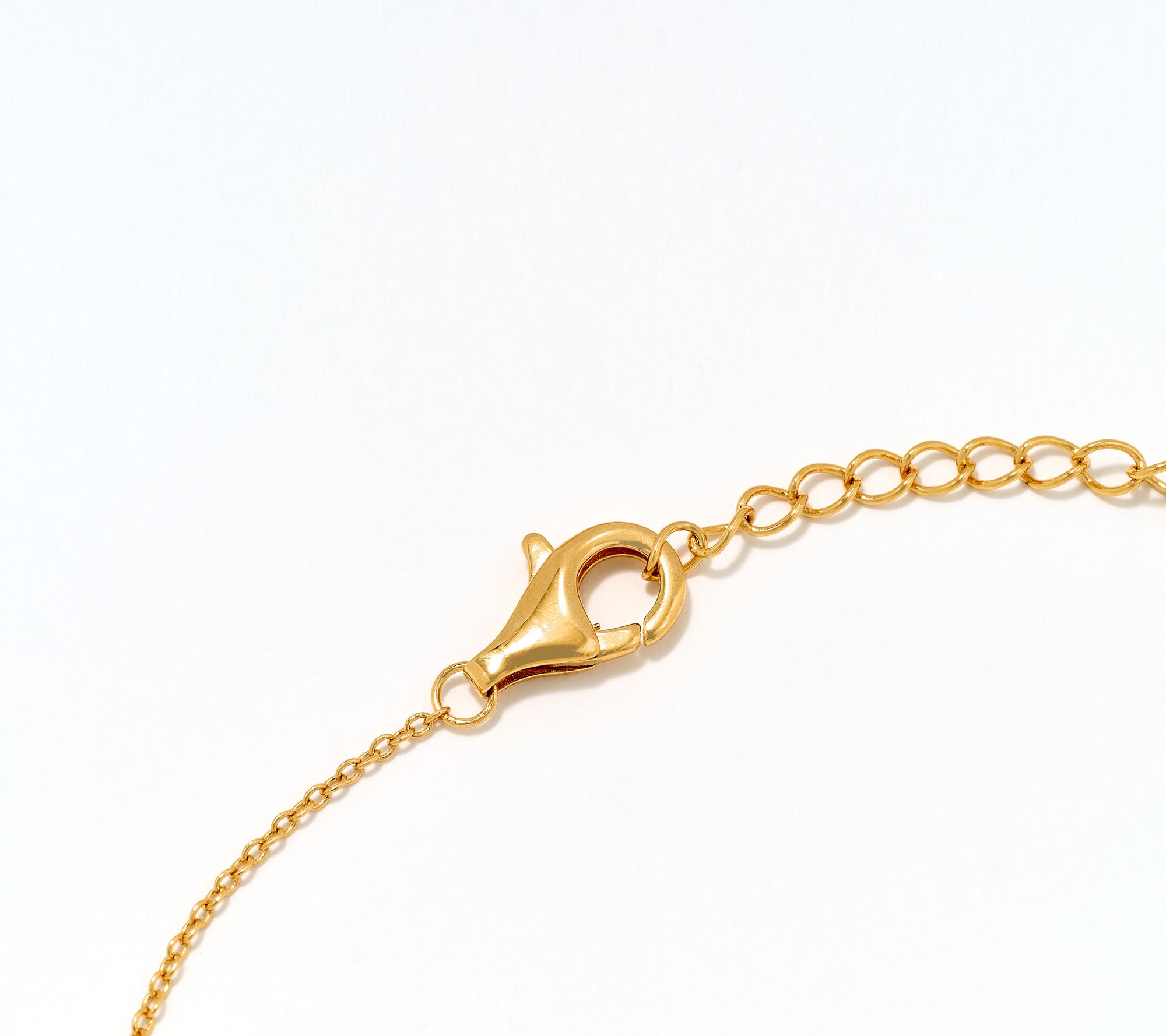 Diamonique Classics Pave Rondelle Link Necklace, Sterling Silver