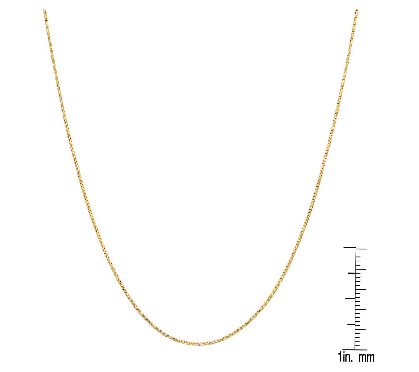 Silver Style Women's Box Chain Necklace, Sterling
