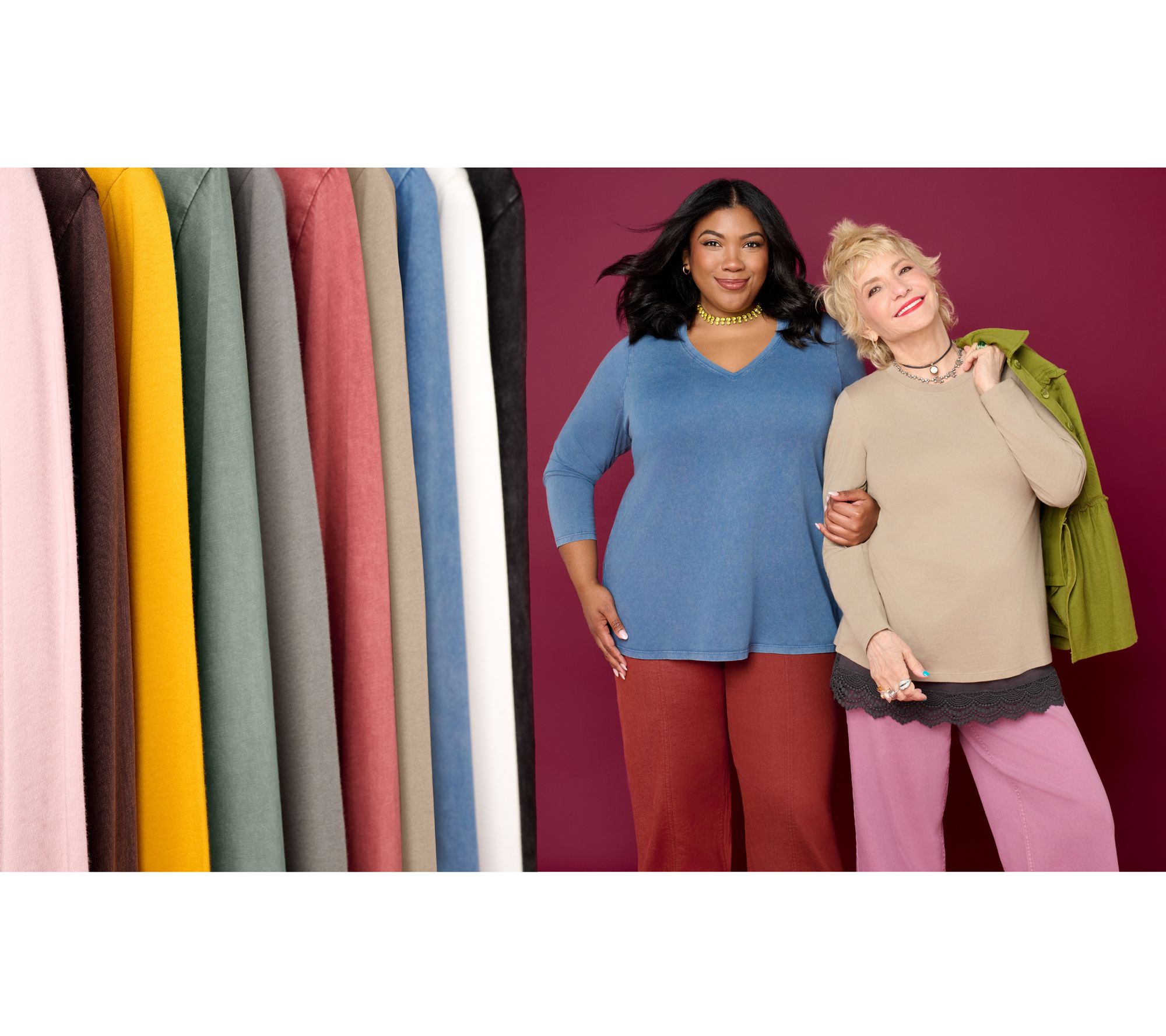 LOGO Principles by Lori Goldstein Set of 2 Knit Tops