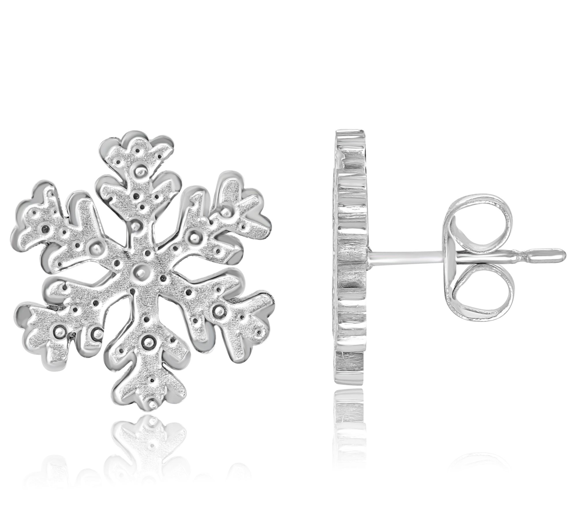 Steel by Design Snowflake Pendant & Earrings Set