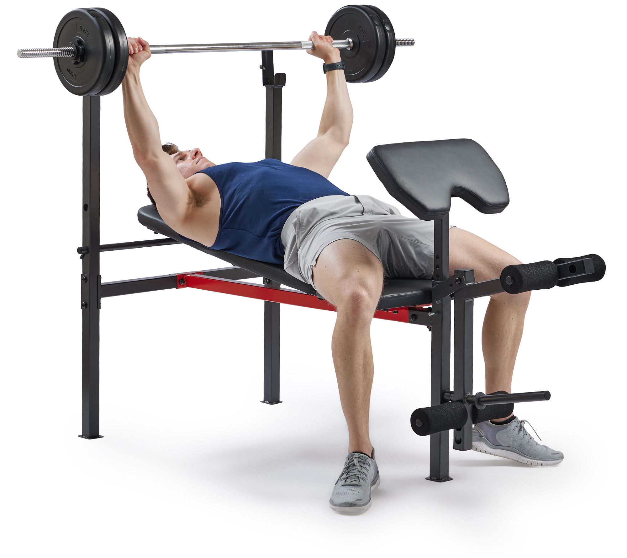 Sunny Adjustable Incline Weight Bench w/ Leg &Curl Combo