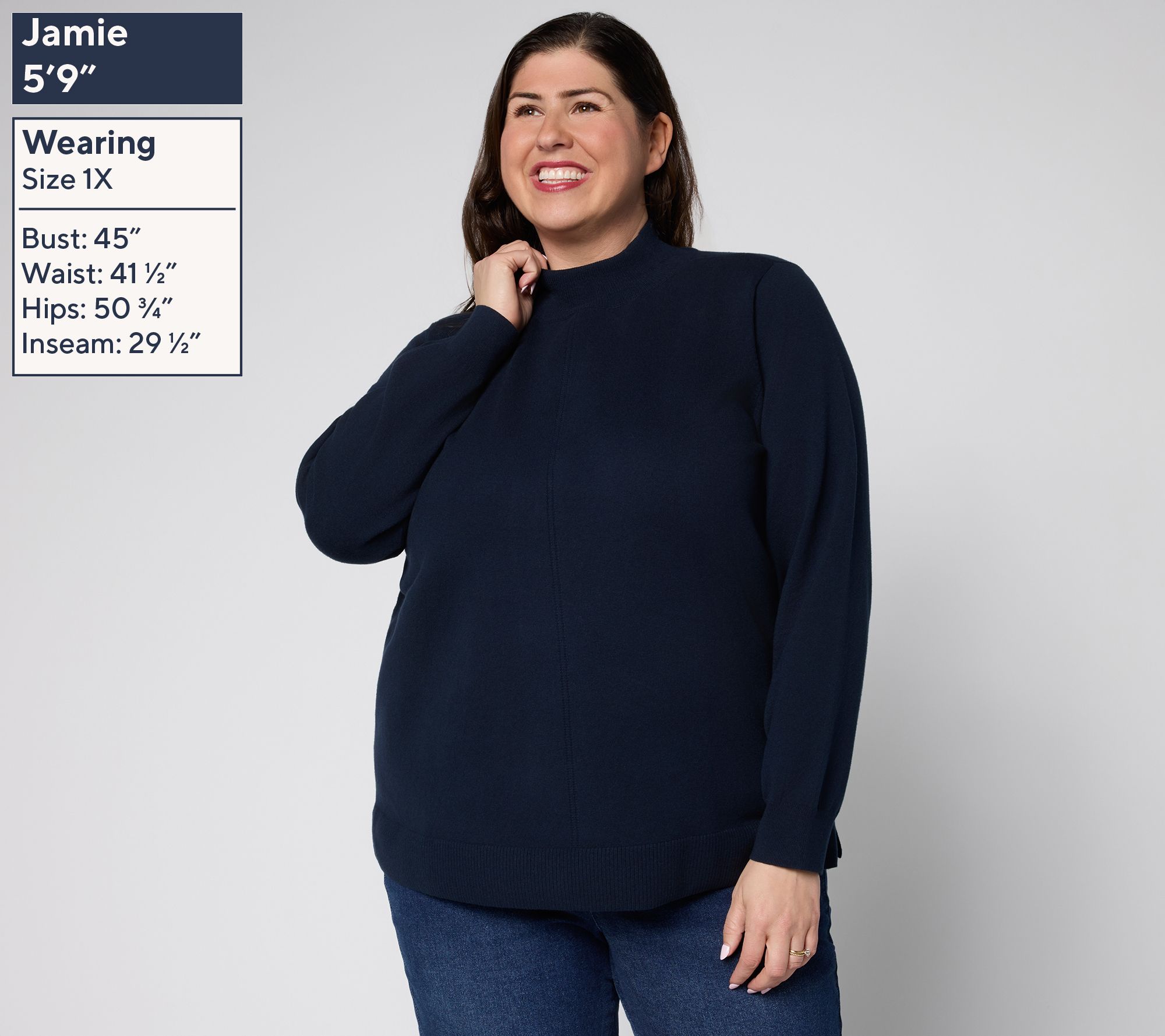 Brandis Dress Out Loud Smoothing Mock Neck Sweater