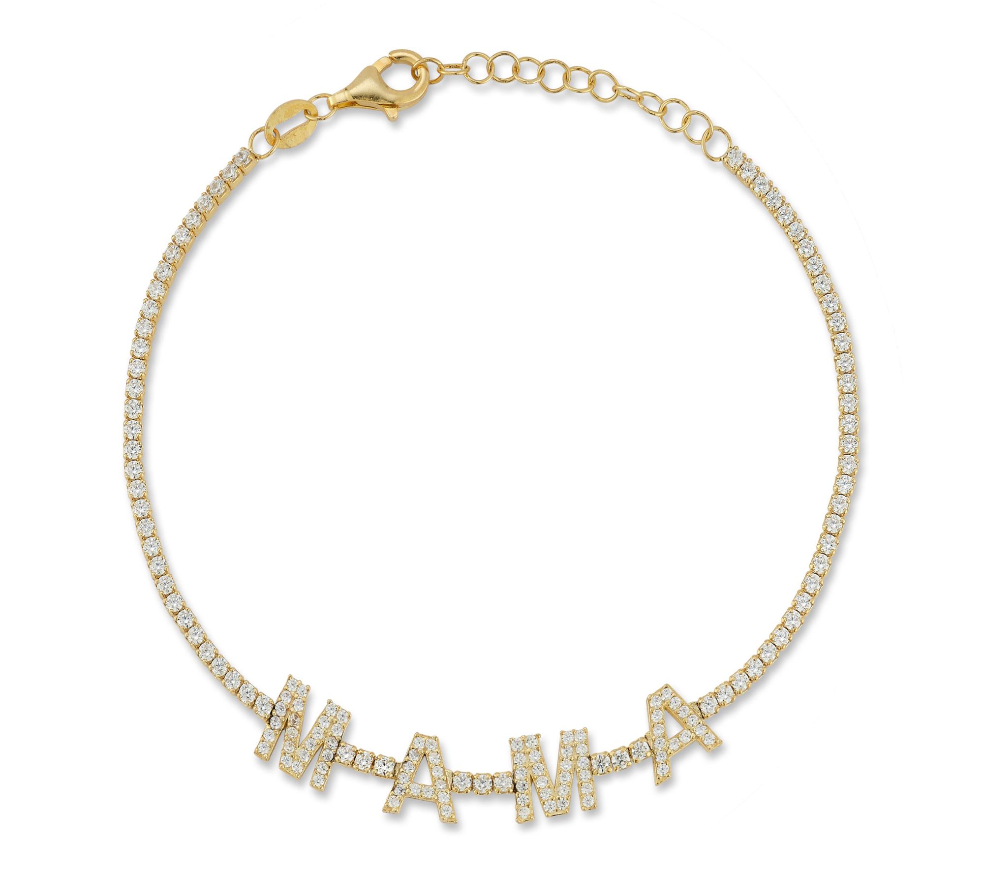 Sterlina Silver Mama Tennis Bracelet, Sterling
