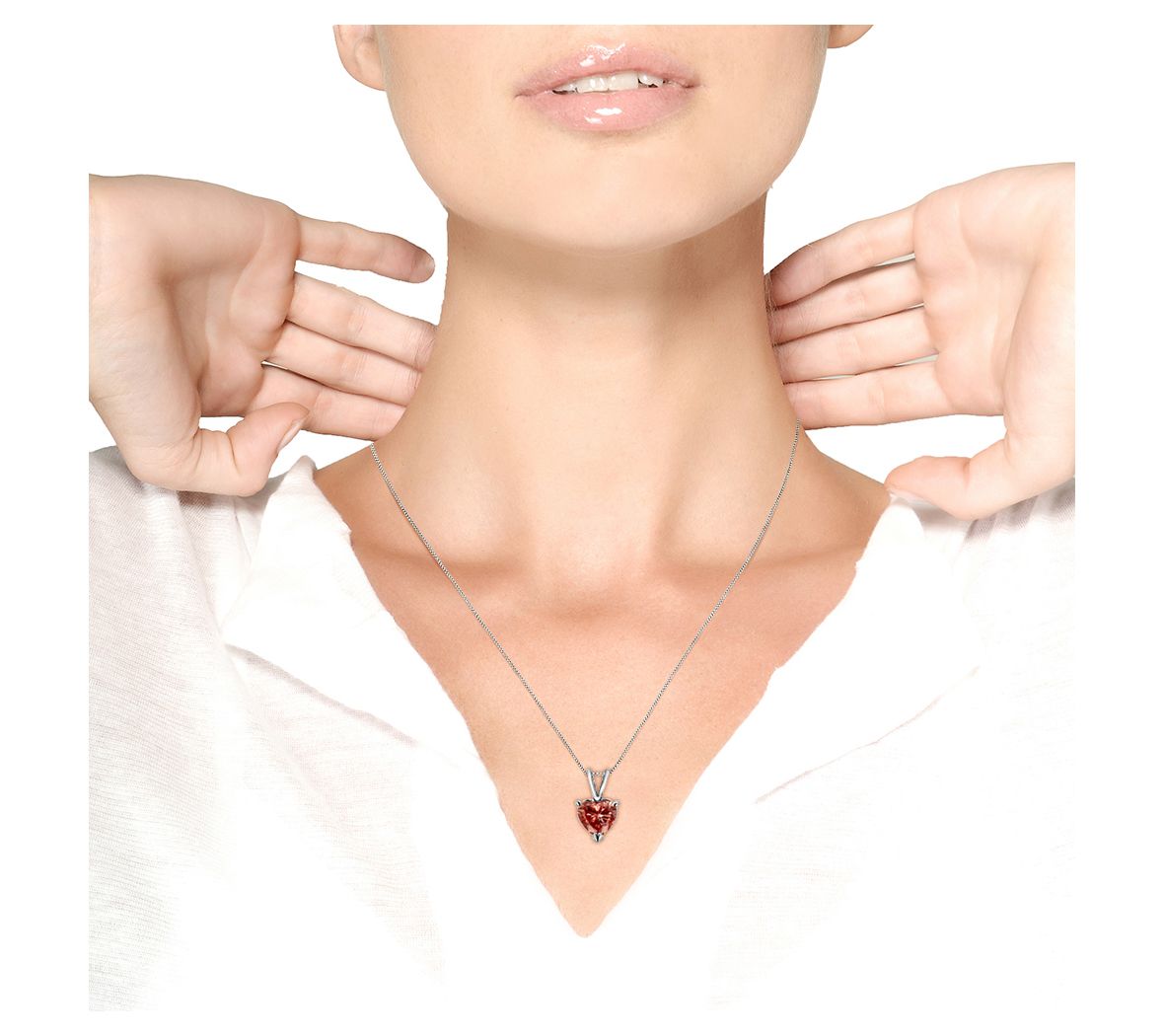 Haus of Brilliance Lab Grown Pink Diamond HeartNecklace, 14K