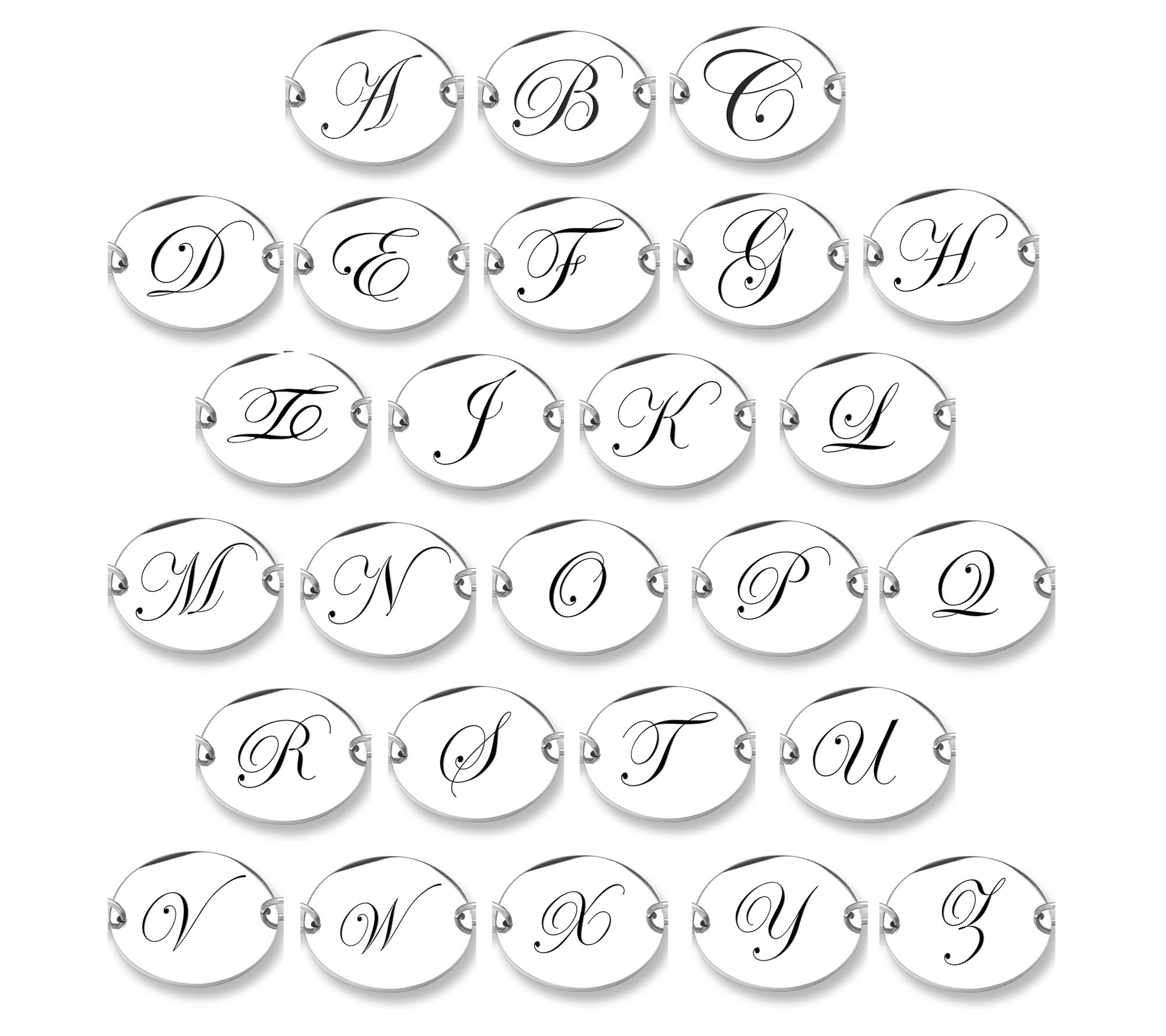 Steel By Design Initial Disc & Crystal Birthstone Bracelet