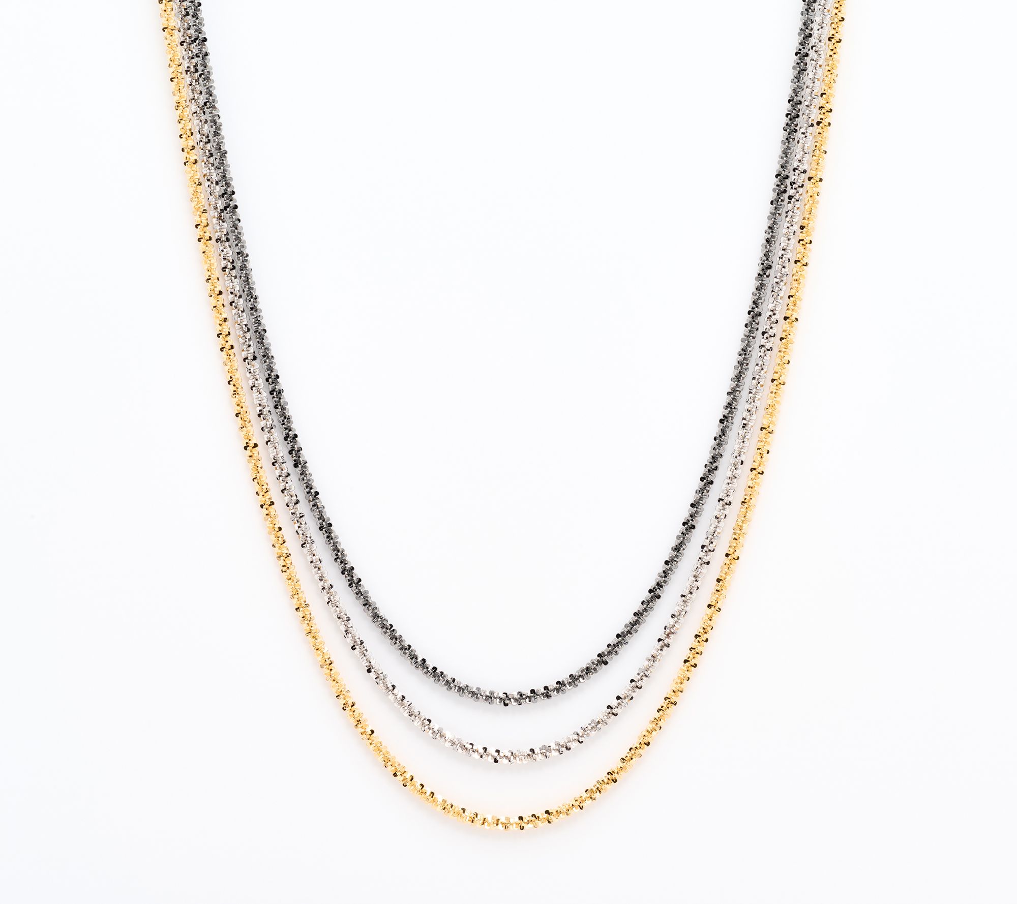 David Markstein Bronze Margherita 3-Strand Magnet Necklace