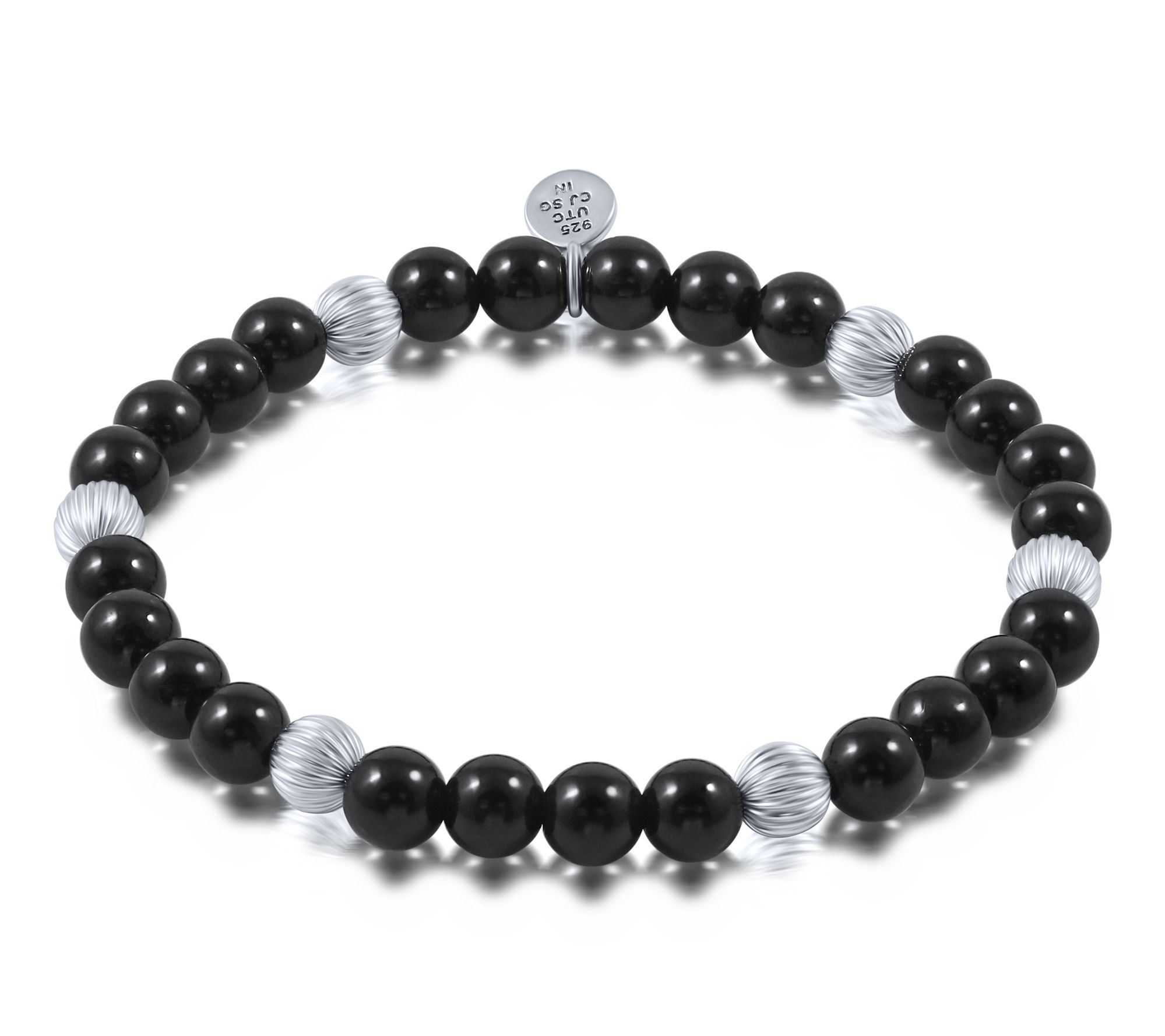 Christian James by Scott Grimes Sterling Stretch Bead Bracelet