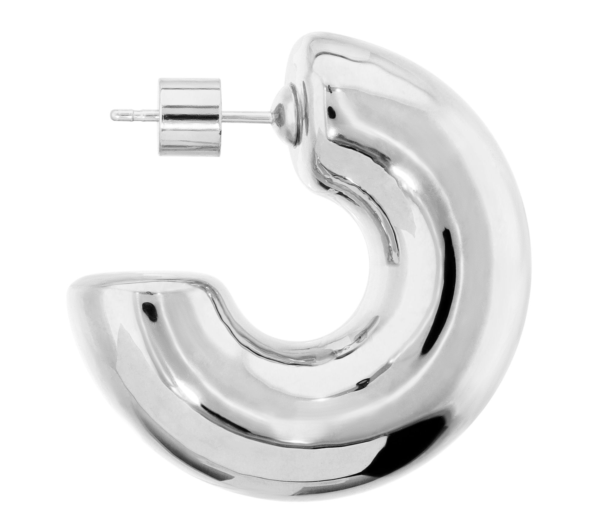 BellaOro Round Hoop Earrings, 14K Gold Over Res in