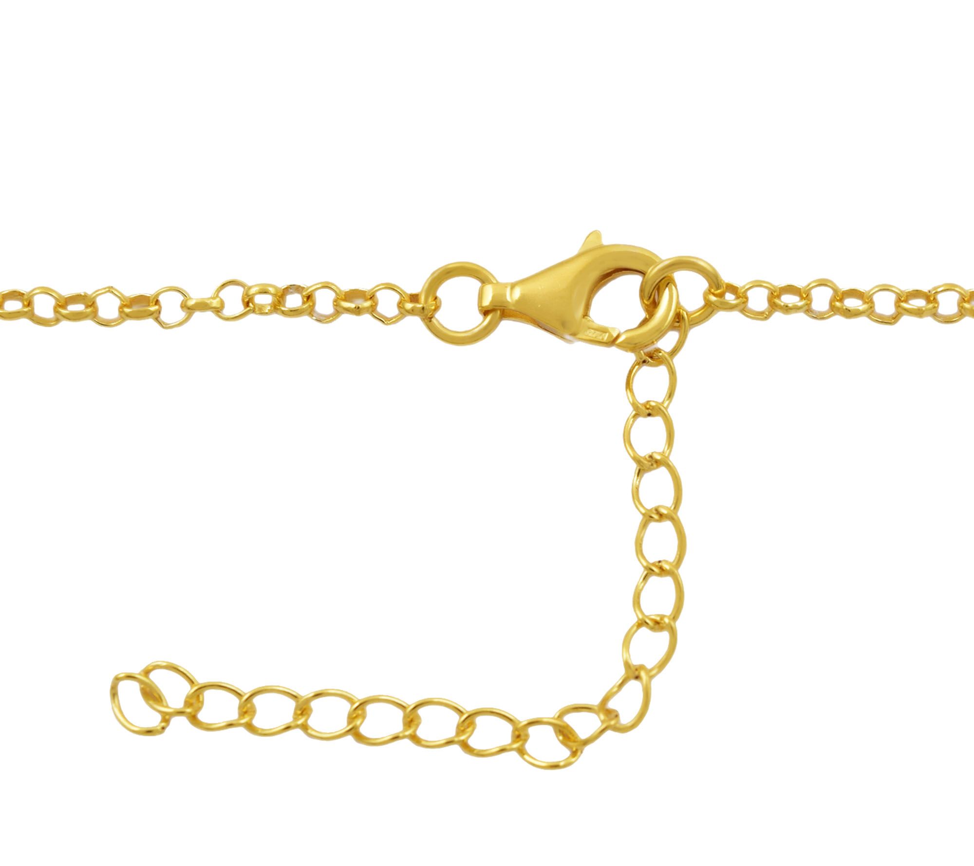 Sterling Shades of Green Gemstone Necklace