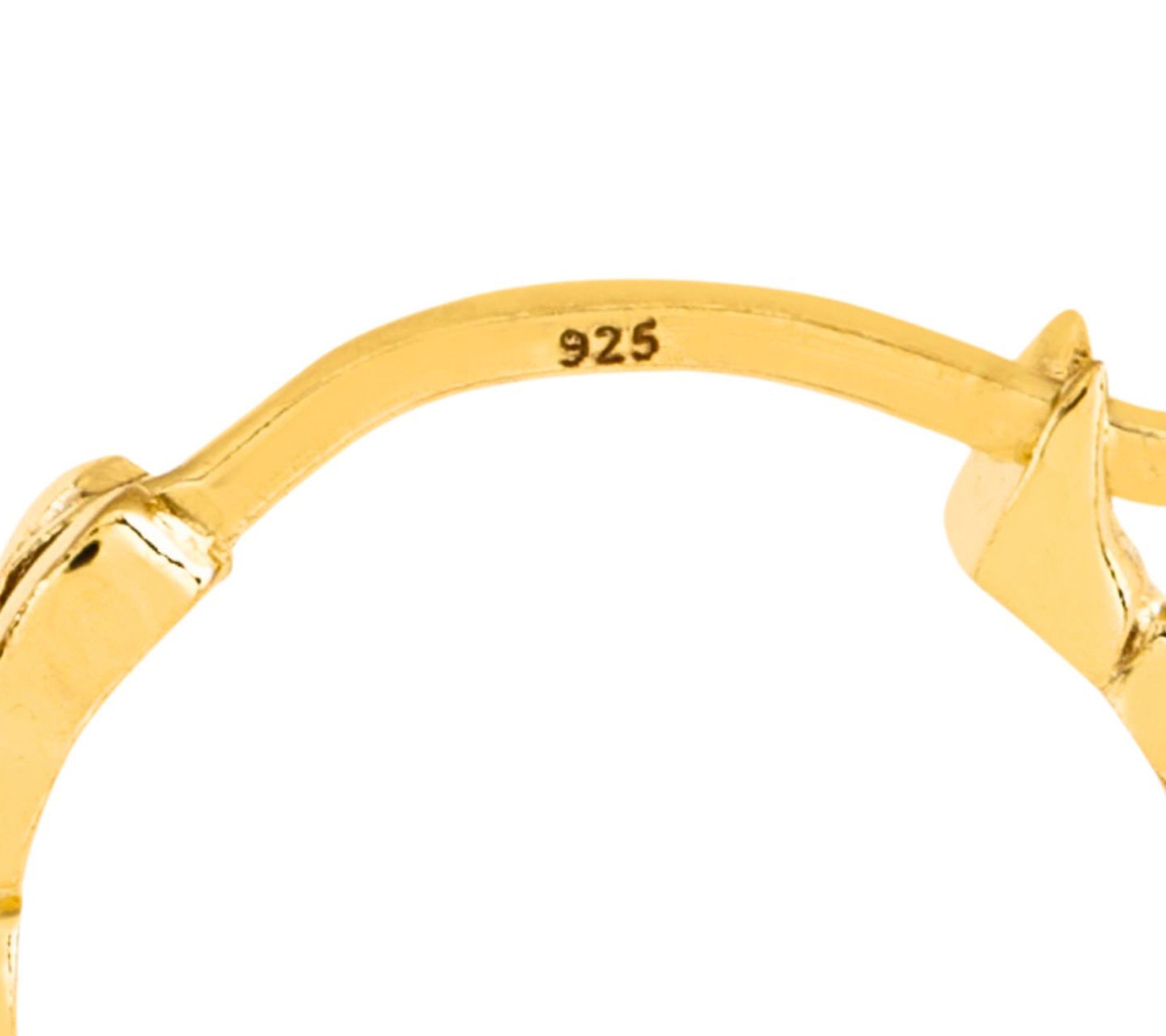 14K Gold Plated Flat Bead Hoop Earrings