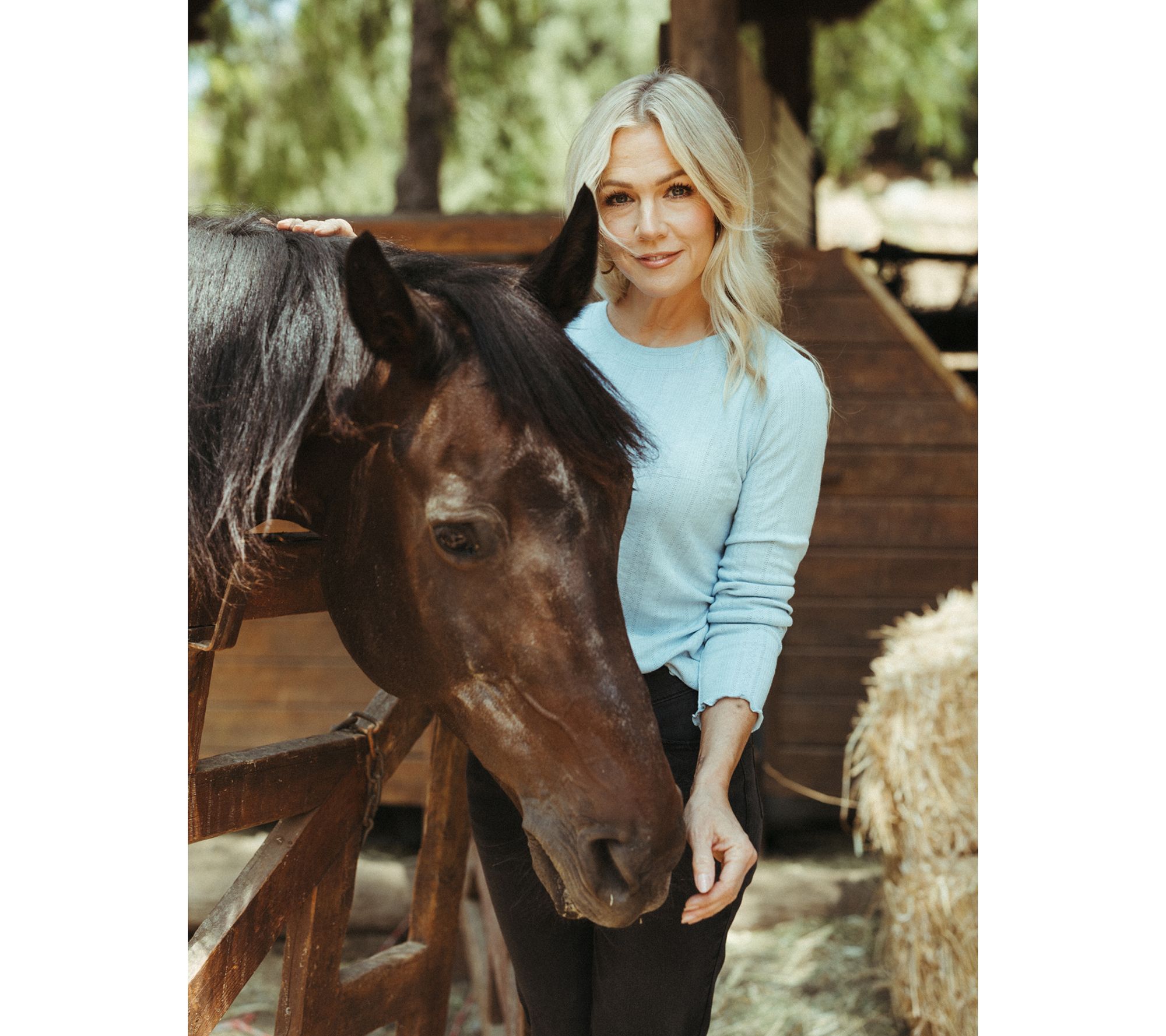 Me by Jennie Garth Palamino Pointelle Knit Crewneck Tee