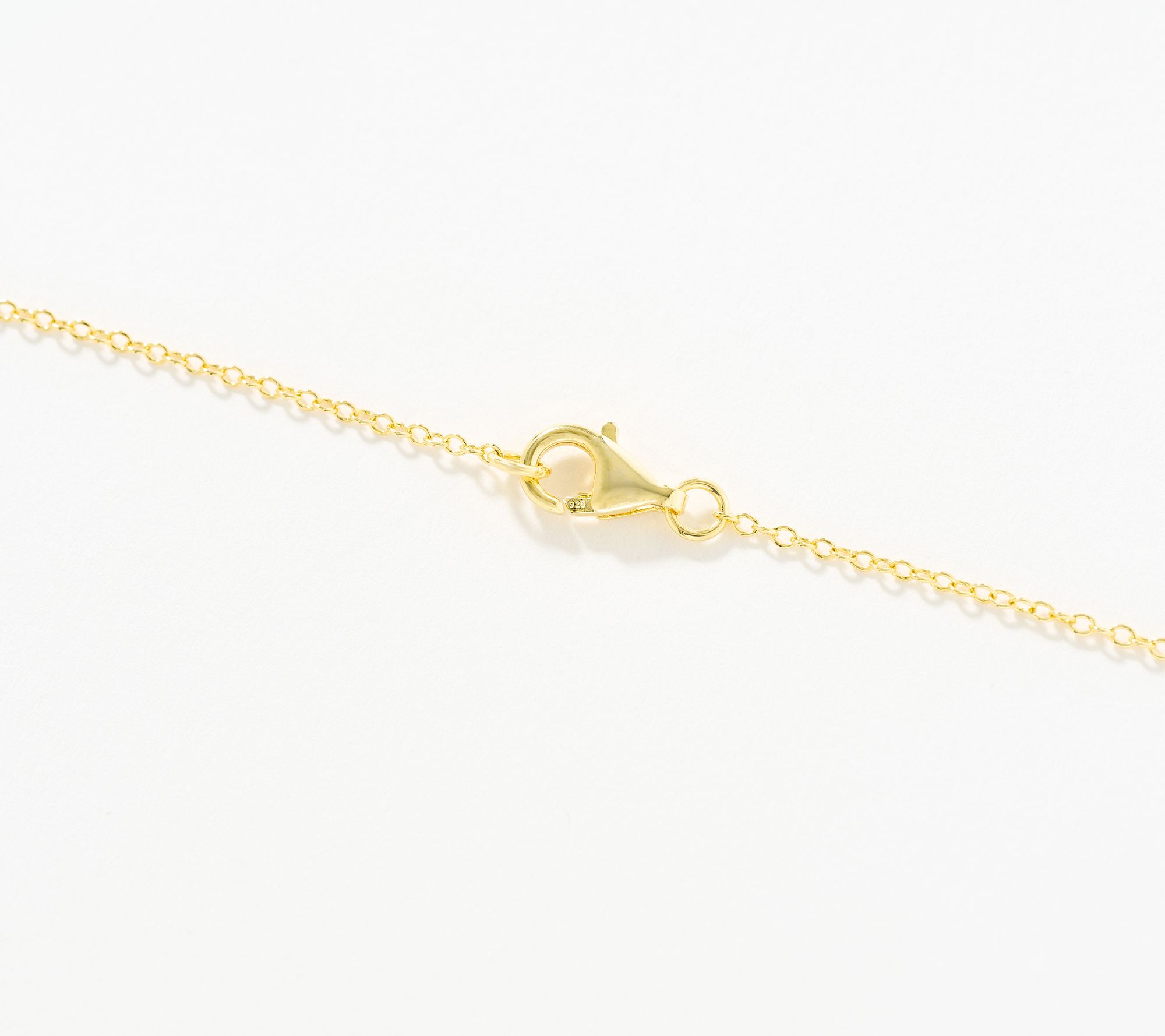 Diamonique Classics Multi-Stone Bar Necklace, Sterling Silver