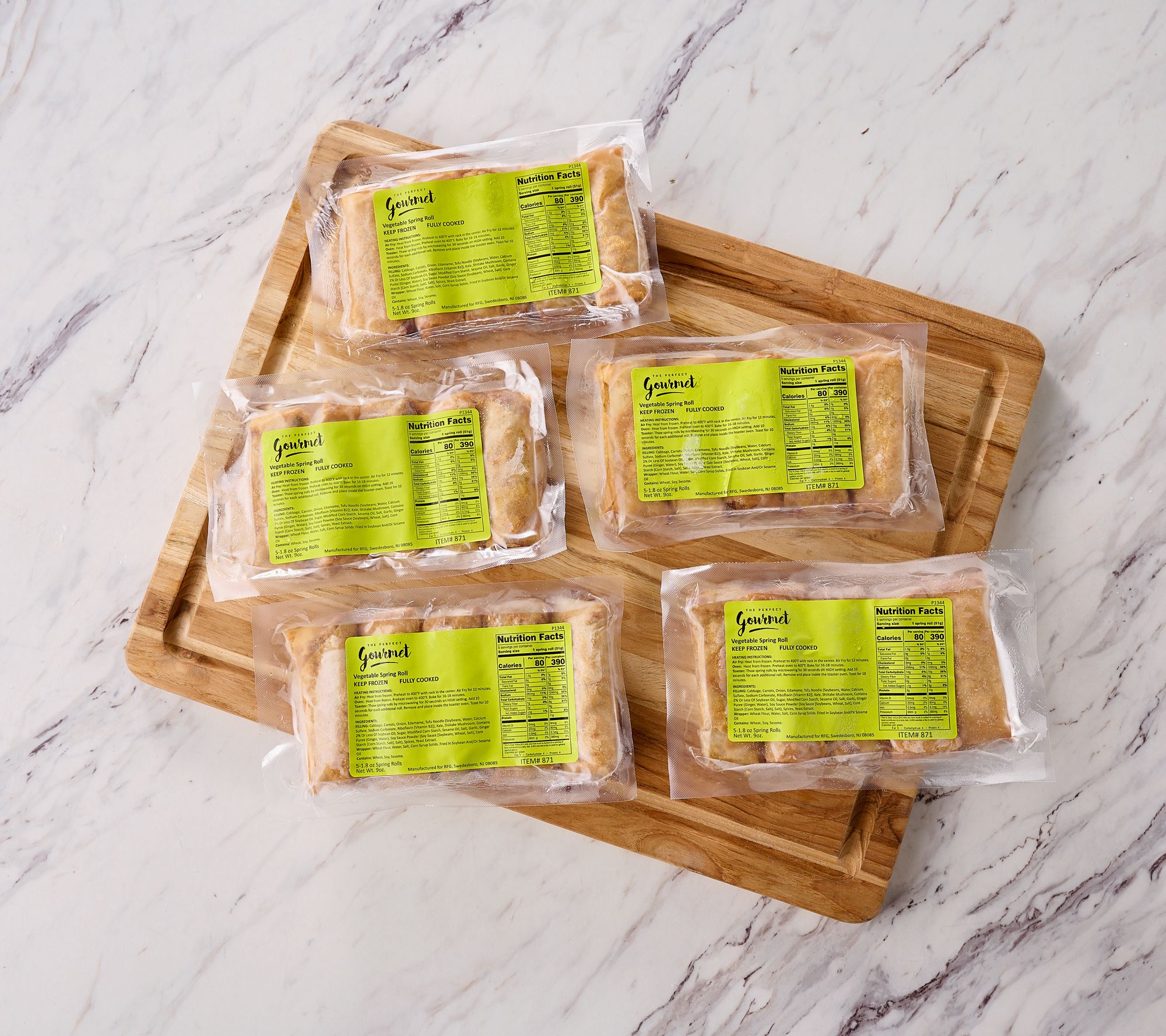 The Perfect Gourmet (25) Springrolls in Chicken or Vegetable