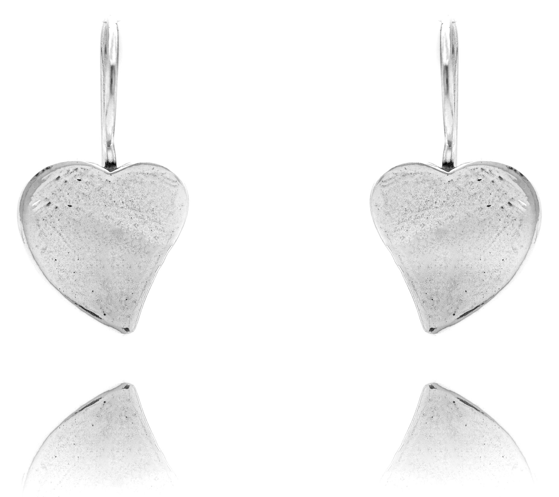 Or Paz Sterling Silver Heart Earrings