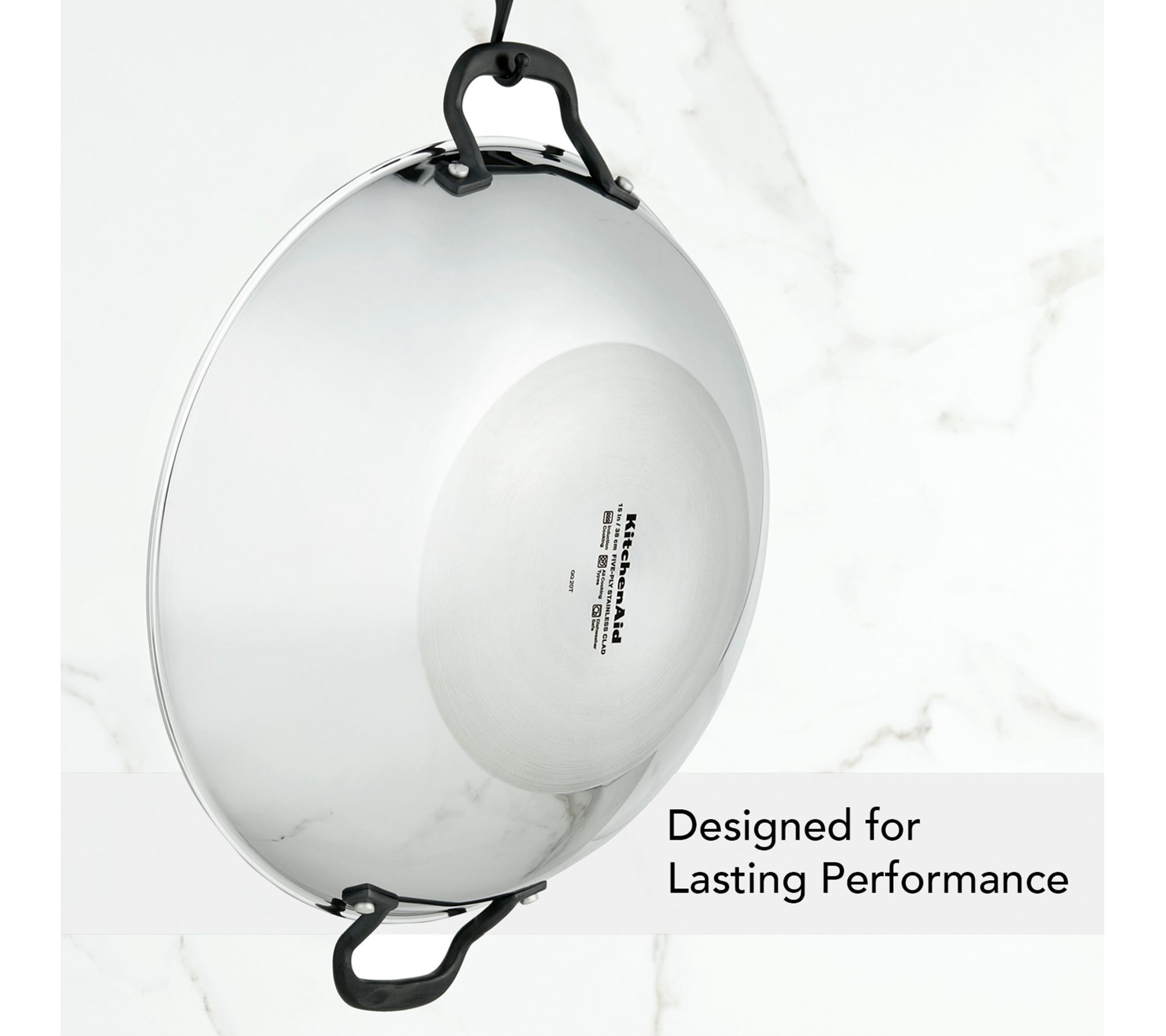 KitchenAid 5-Ply Clad Stainless Steel 15-Inch Wok