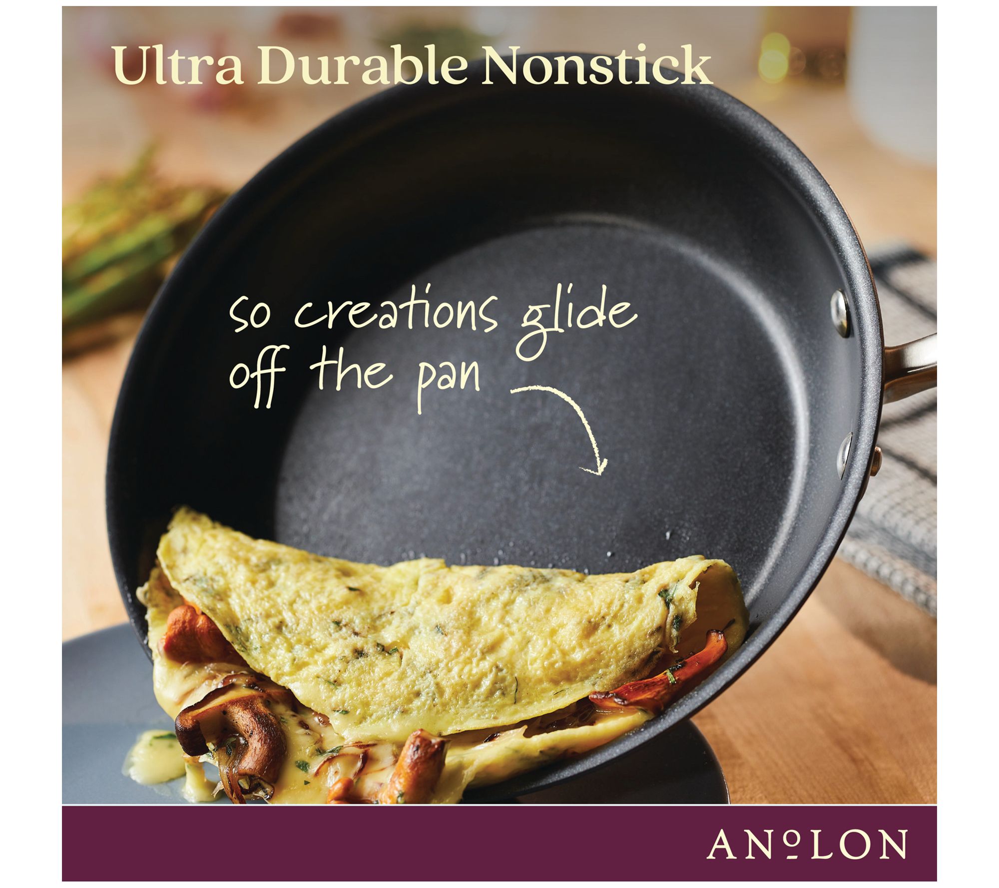 Anolon Advanced Home Hard-Anodized Nonstick Crepe Pan 9.5