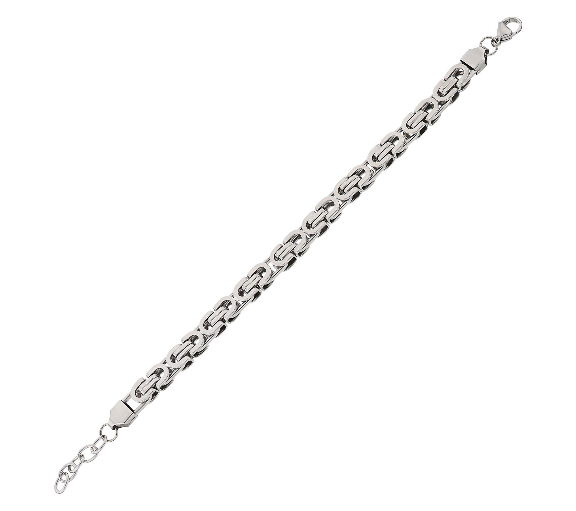 Steel By Design Men's Bold Byzantine Link Bracelet