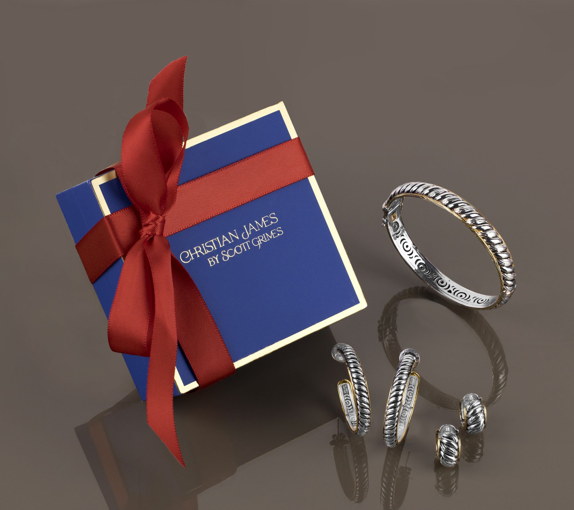 Christian James by Scott Grimes Sterl & 14KClad Two Tone 1/2