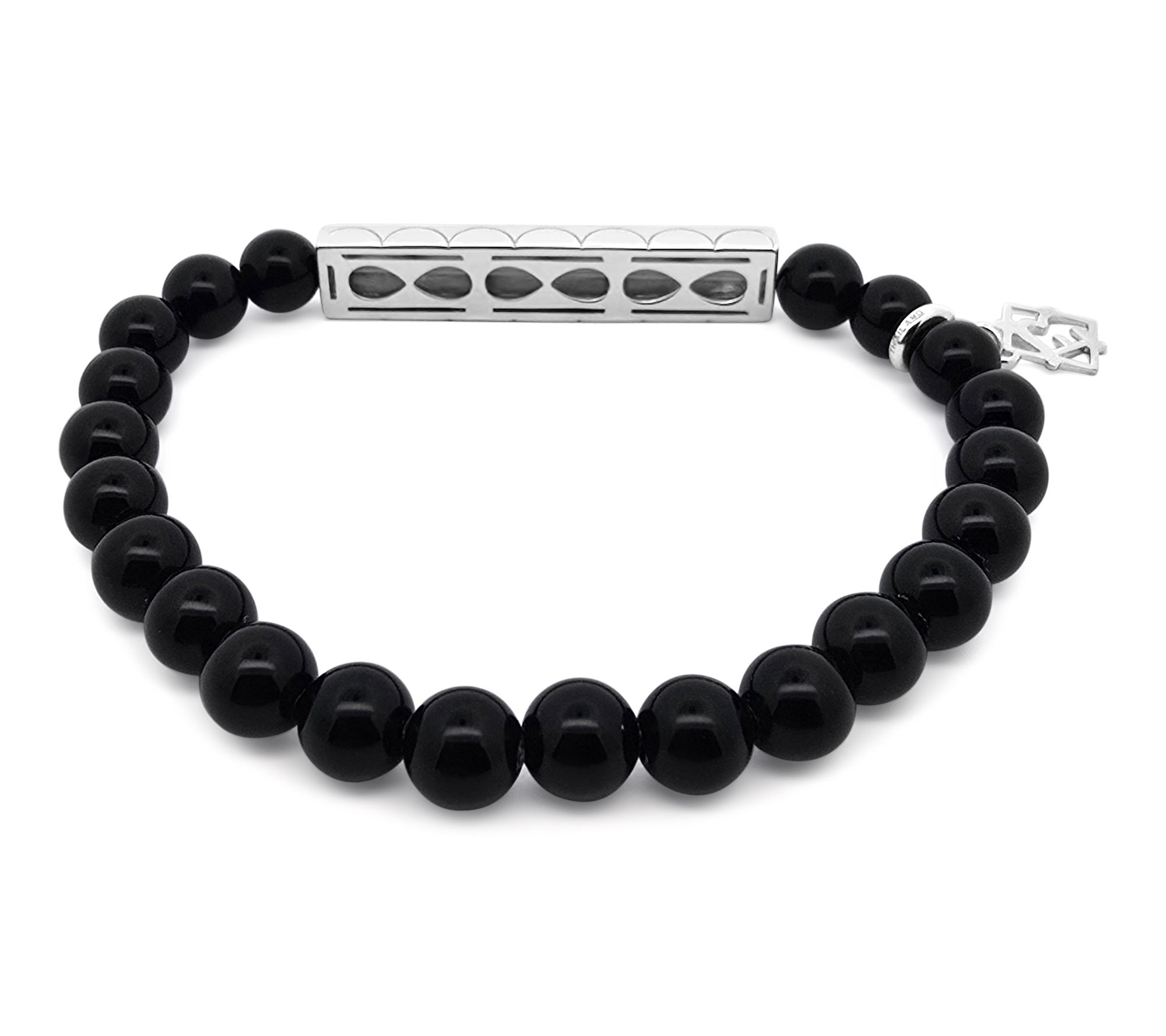 Elyse Ryan Sterling Onyx Best Friends For LifeBracelet